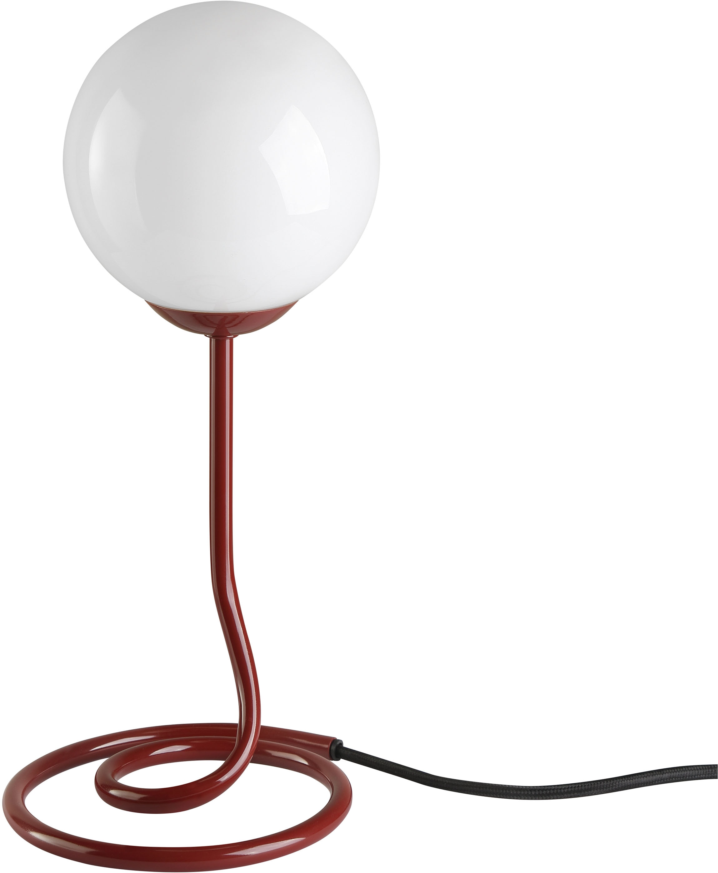 OTTO home Tischleuchte »Orrell«, Leuchtmittel G9 | ohne Leuchtmittel, Ø 12, H: 31,3 cm, Materialmix - Metallfuß mit weißem Glasschirm