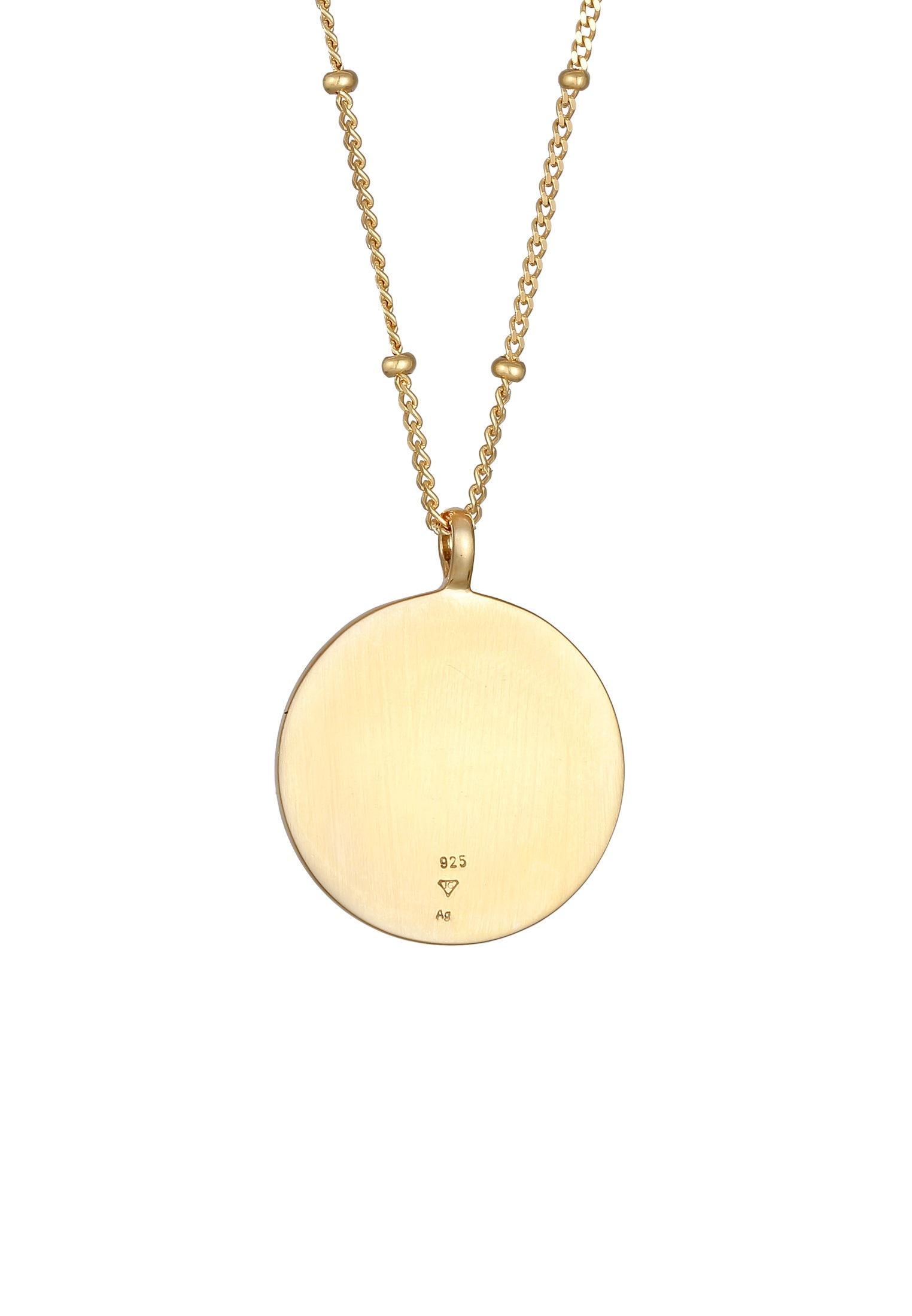 Elli Lange Kette »Halskette Münze Ornament Vintage 925 Silber«