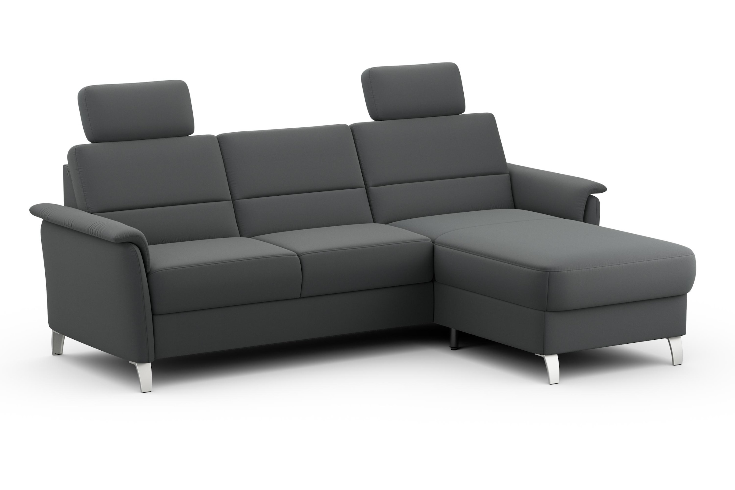 sit&more Ecksofa »Palmera L-Form, B: 244 cm« optional Bettfunktion & Bettkasten, Federkern