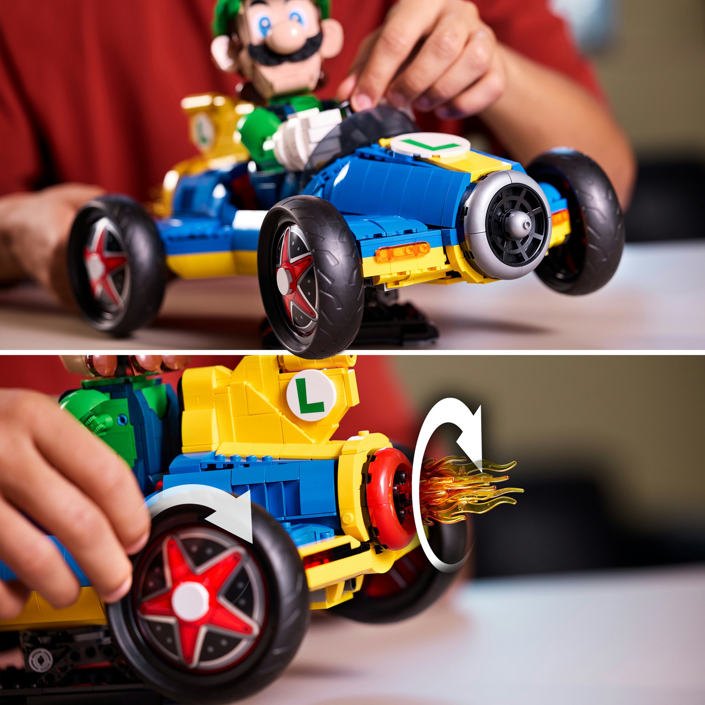 LEGO® Konstruktionsspielsteine »Mario Kart: Luigi & Turboflitzer (72050), LEGO Super Mario« Made in Europe