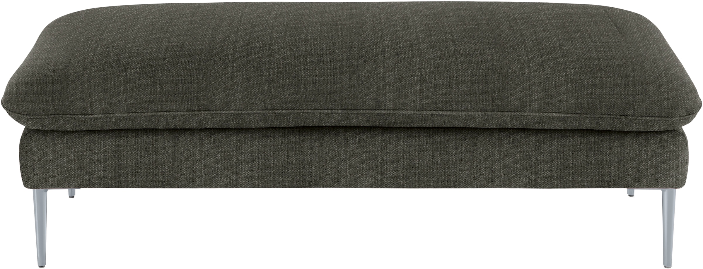 W.SCHILLIG Hocker »enjoy&MORE« Füße silber matt, Breite 151 cm