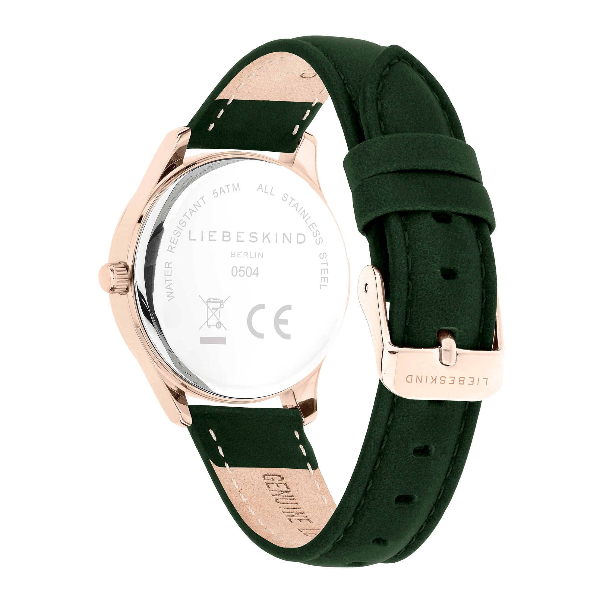 Liebeskind Berlin Quarzuhr »Basic Staples« Armbanduhr, Damenuhr, Lederarmband, analog