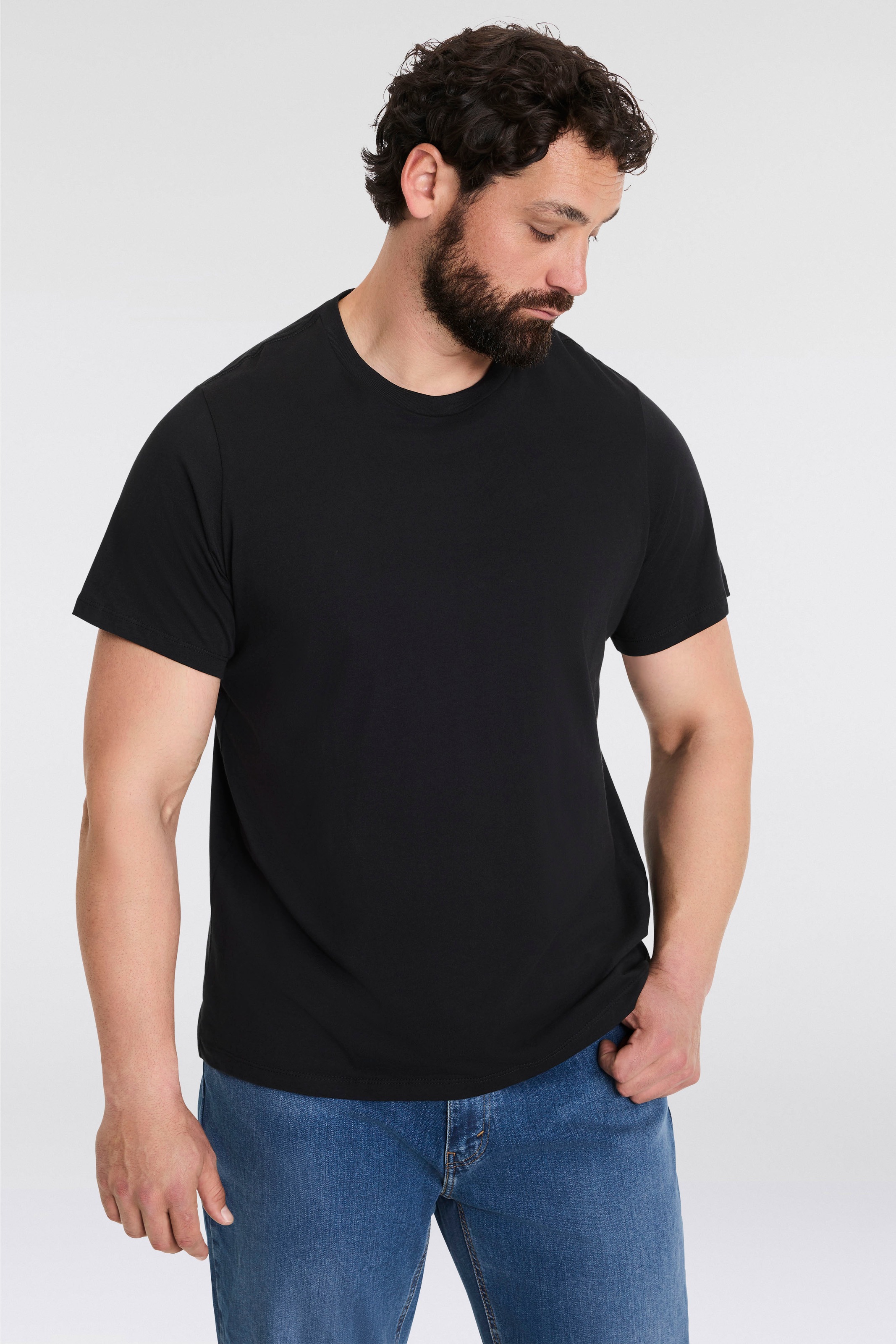 Levi's® Plus Rundhalsshirt »BIG 2 PACK TEE«, (Packung, 2er-Pack), unifarben