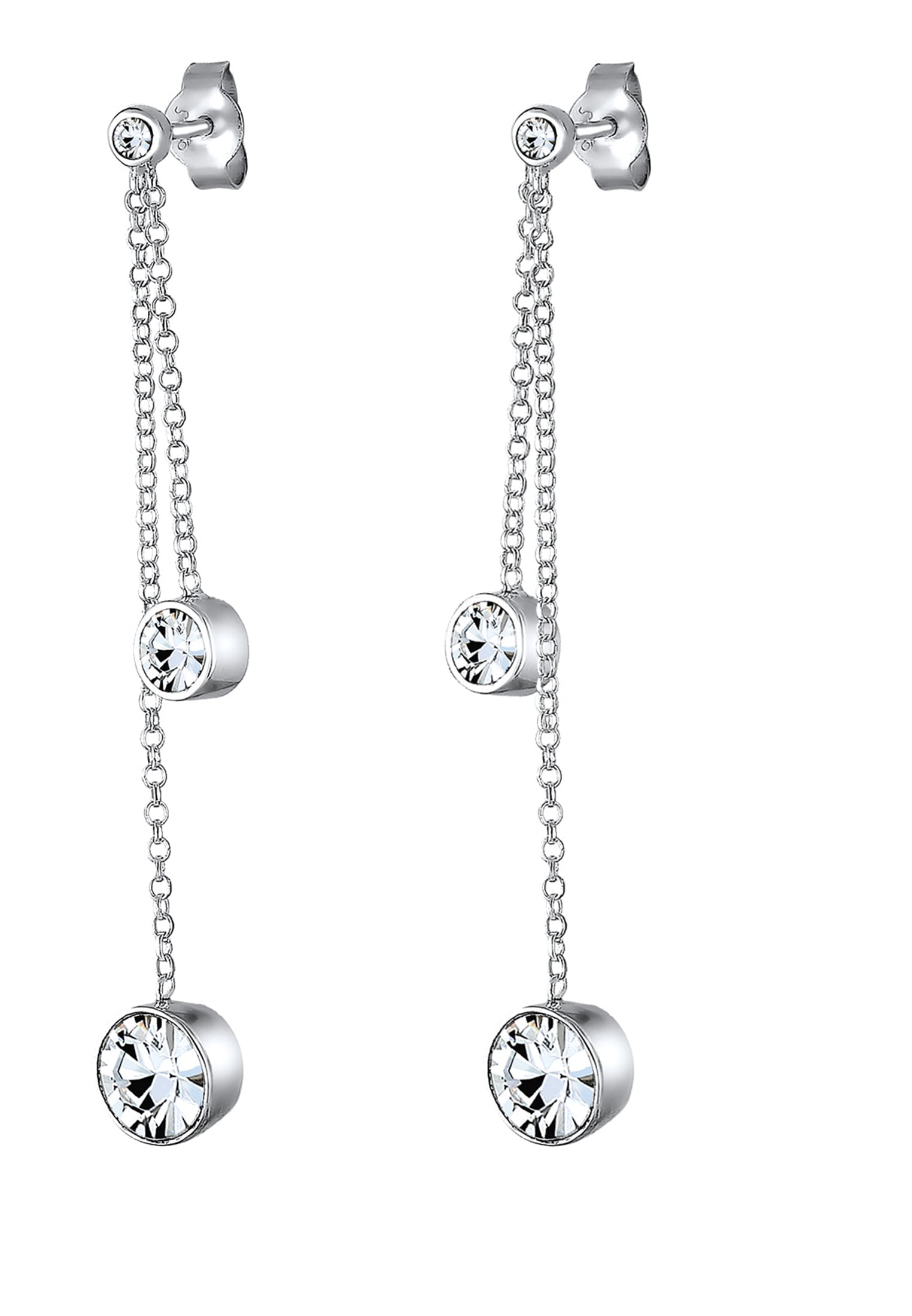 Elli Paar Ohrhänger »Ohrringe Kristalle Funkelnd Elegant 925 Silber«
