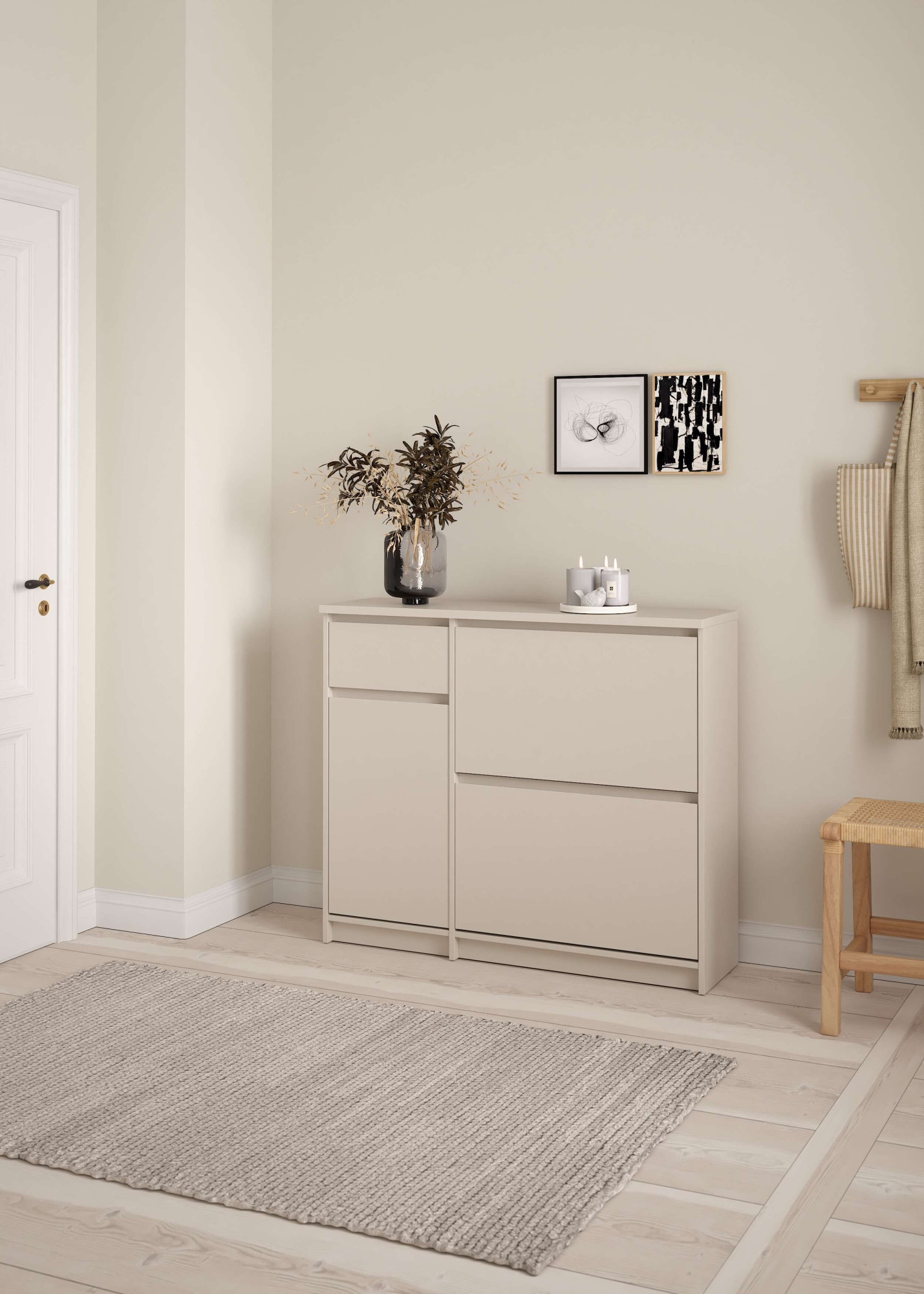 Home affaire Schuhschrank »Naia Schuhaufbewahrung, Schuhkommode, Schuhregal, Modernes Design«