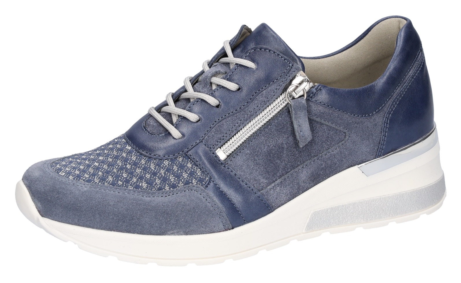 Waldläufer Keilsneaker »H-CLARA«, Schnürer, Halbschuh, Freizeitschuh mit Metallic-Einsatz
