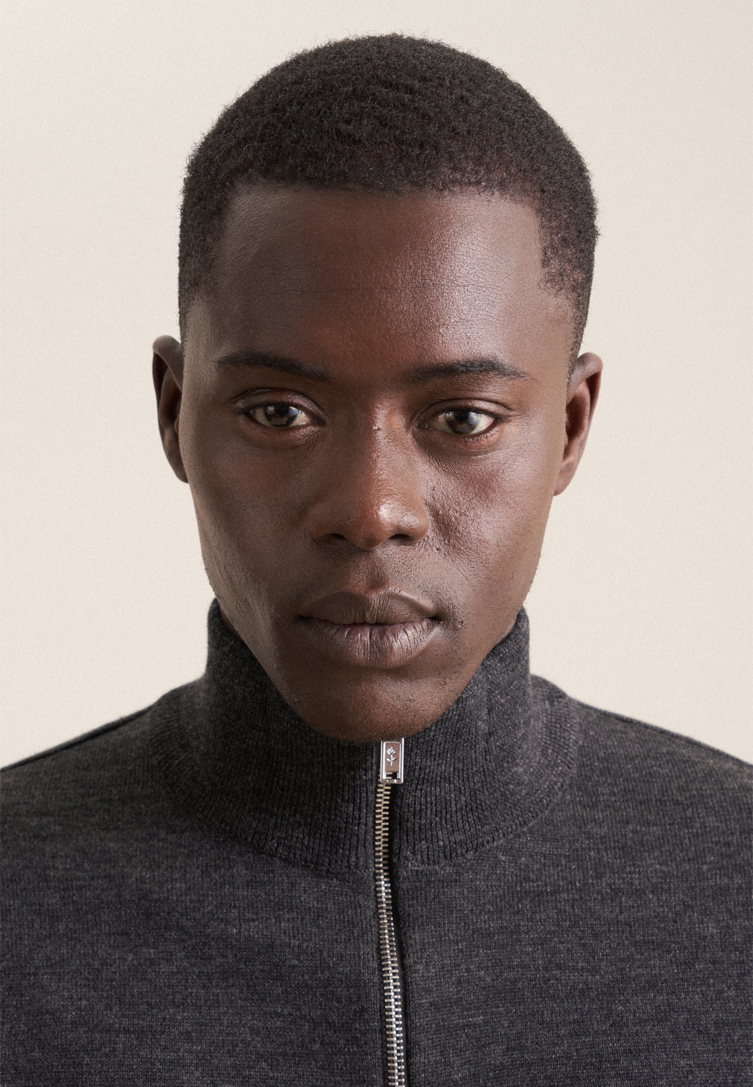 seidensticker Stehkragenpullover »Schwarze Rose« Quarter Zip Uni