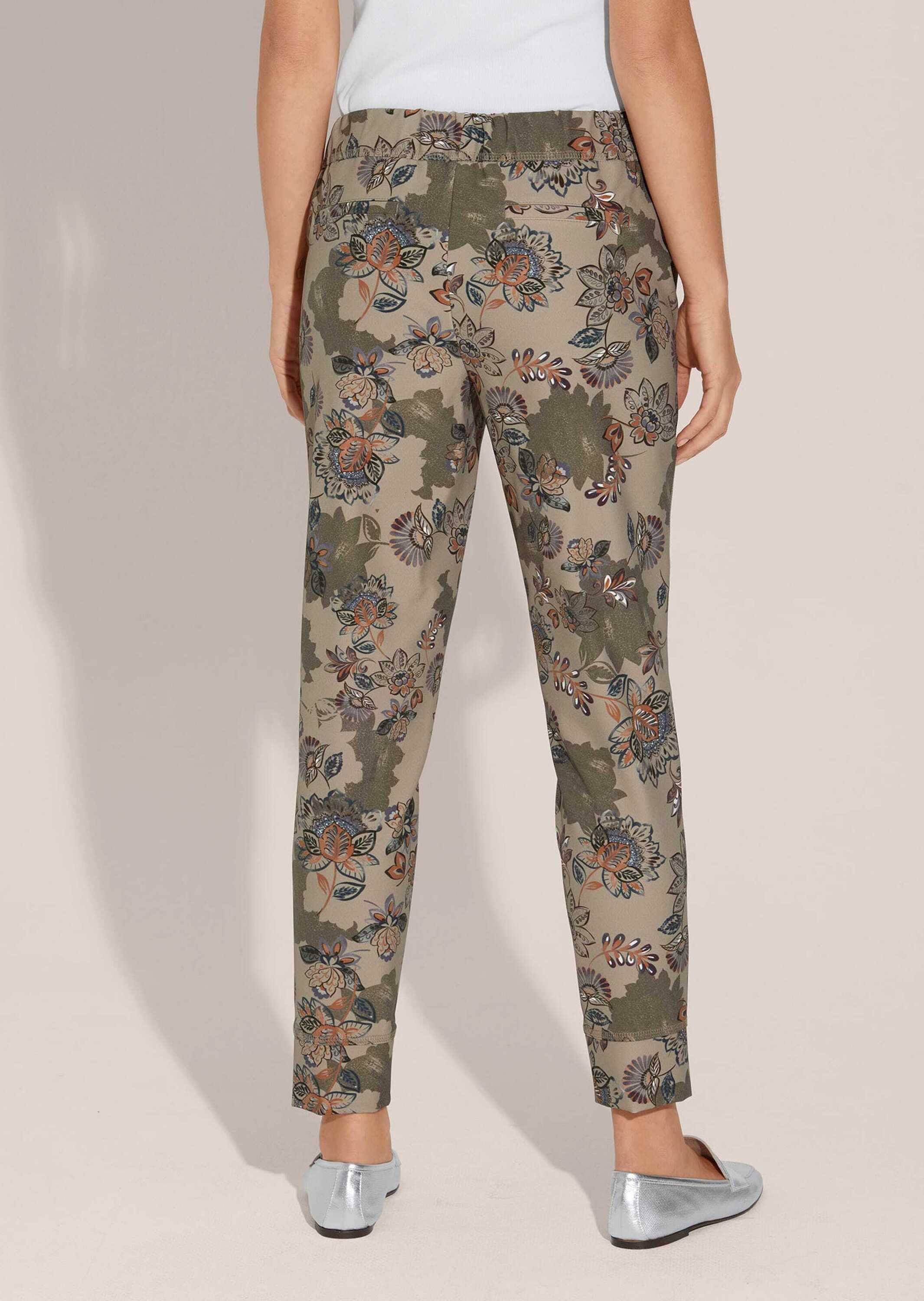 MADELEINE Jogger Pants »Druckhose Hose mit Blumenmuster«