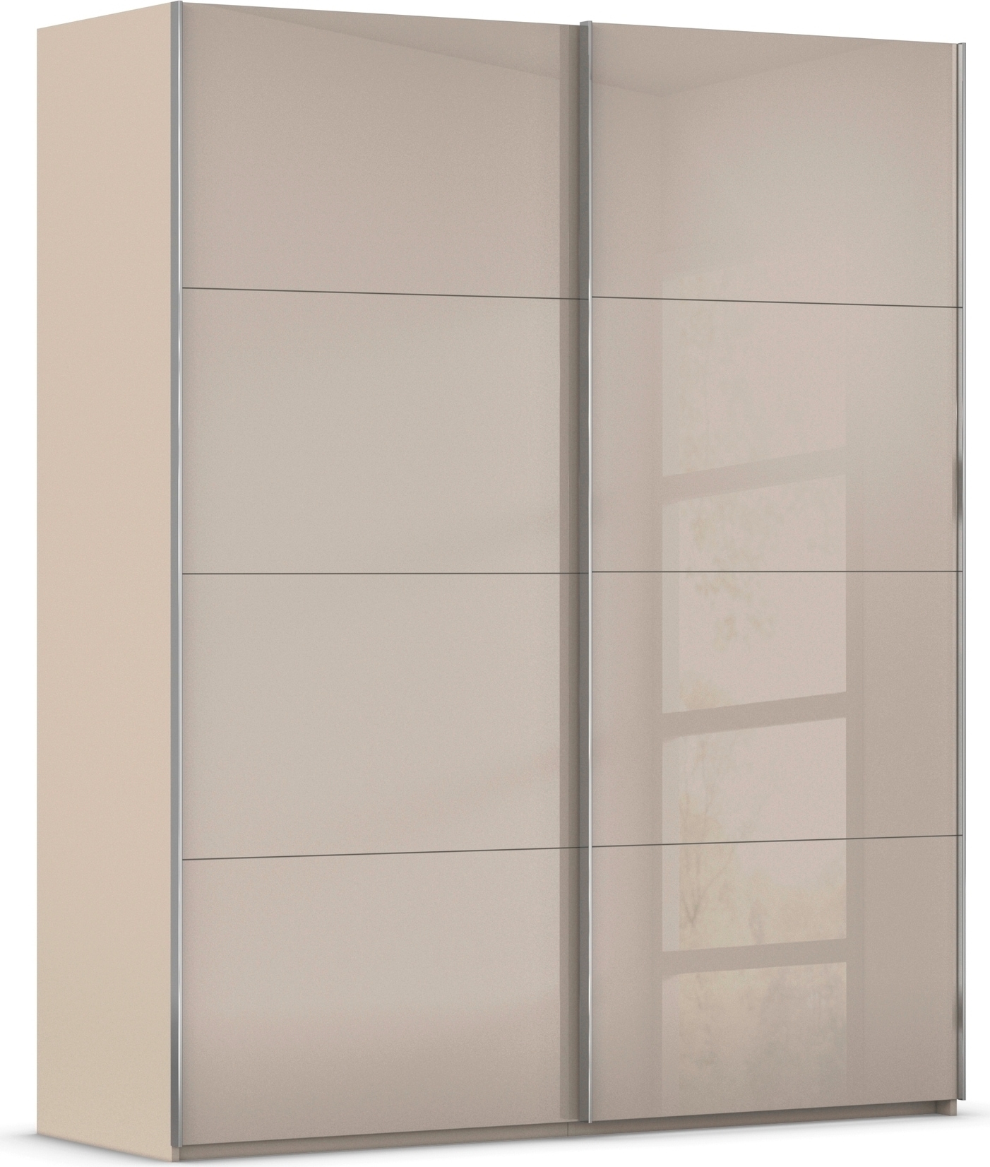 rauch Schwebetürenschrank »Kleiderschrank Schrank Garderobe Schlafzimmerschrank SCALE-FYRA« edle viergeteilte Türen mit Glas-Front viele Farben MADE IN GERMANY