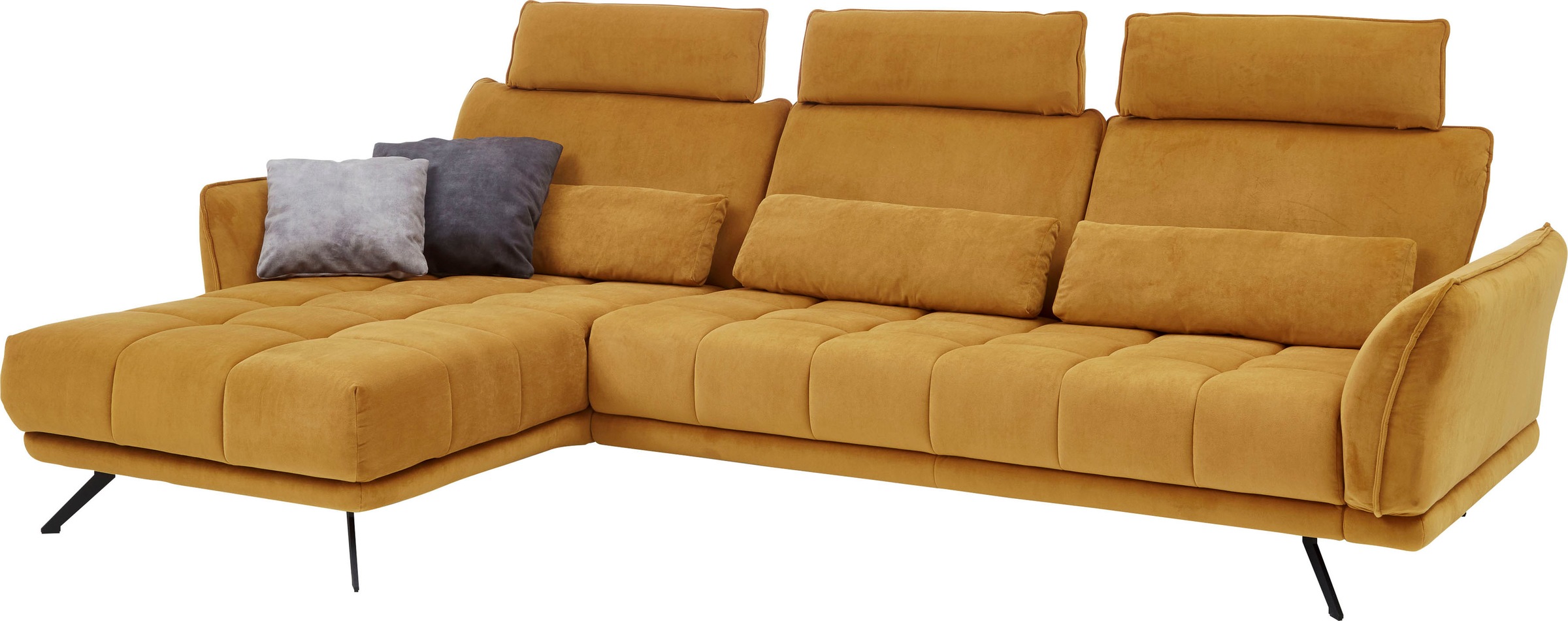 Die PlanBar Ecksofa »MP-IN20041 L-Form«, optional Sitztiefenverstellung und Kopfstützen