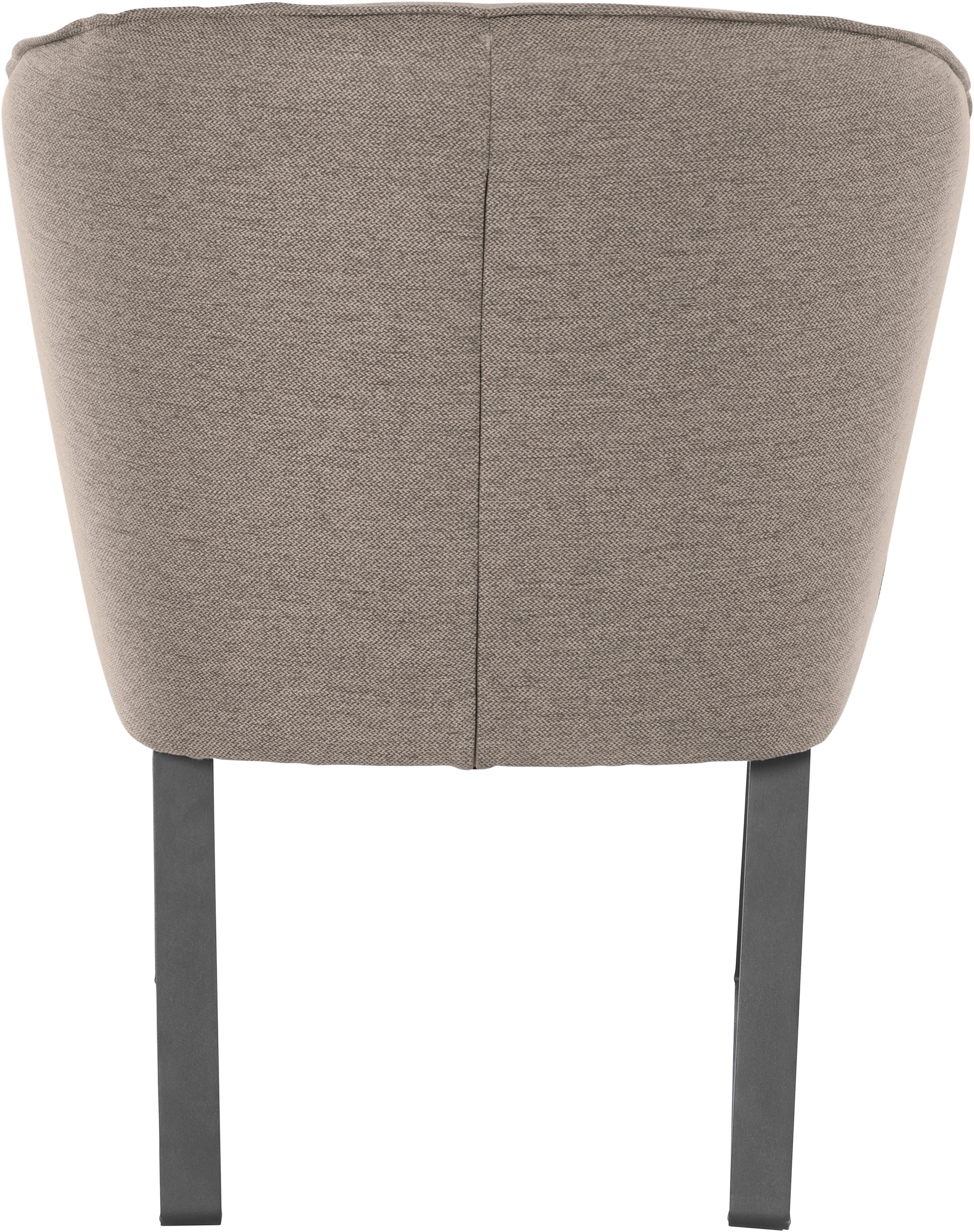 exxpo - sofa fashion Sessel »Americano, Loungesessel«, mit Keder und Metallfüßen, Bezug in verschiedenen Qualitäten, 1 Stck.