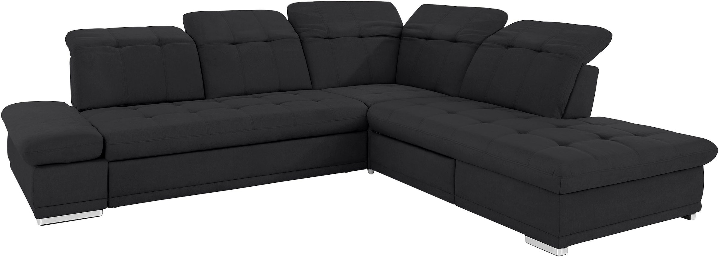 COTTA Ecksofa »Holiday L-Form mit Sitztiefen-, Armteil- und Kopfteilverstellung«, wahlweise mit Bettfunktion inkl. Bettkasten