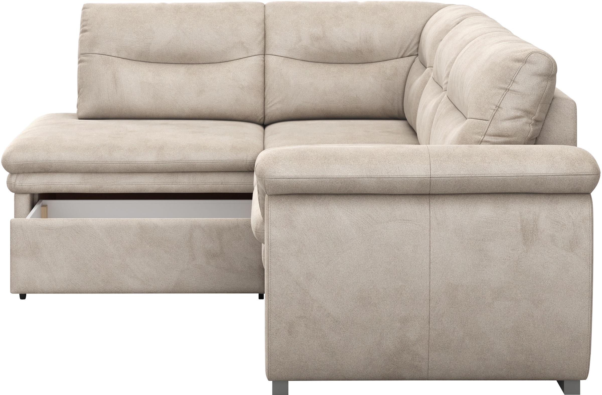 COTTA Ecksofa »Leandra L-Form«, wahlweise mit Bettfunktion & Bettkasten