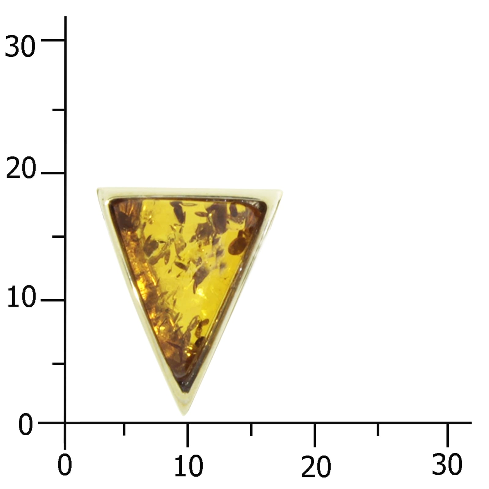 OSTSEE-SCHMUCK Kettenanhänger »- Gleiter-Classic 17x14 mm - Gold 333/000 - Bernstein«