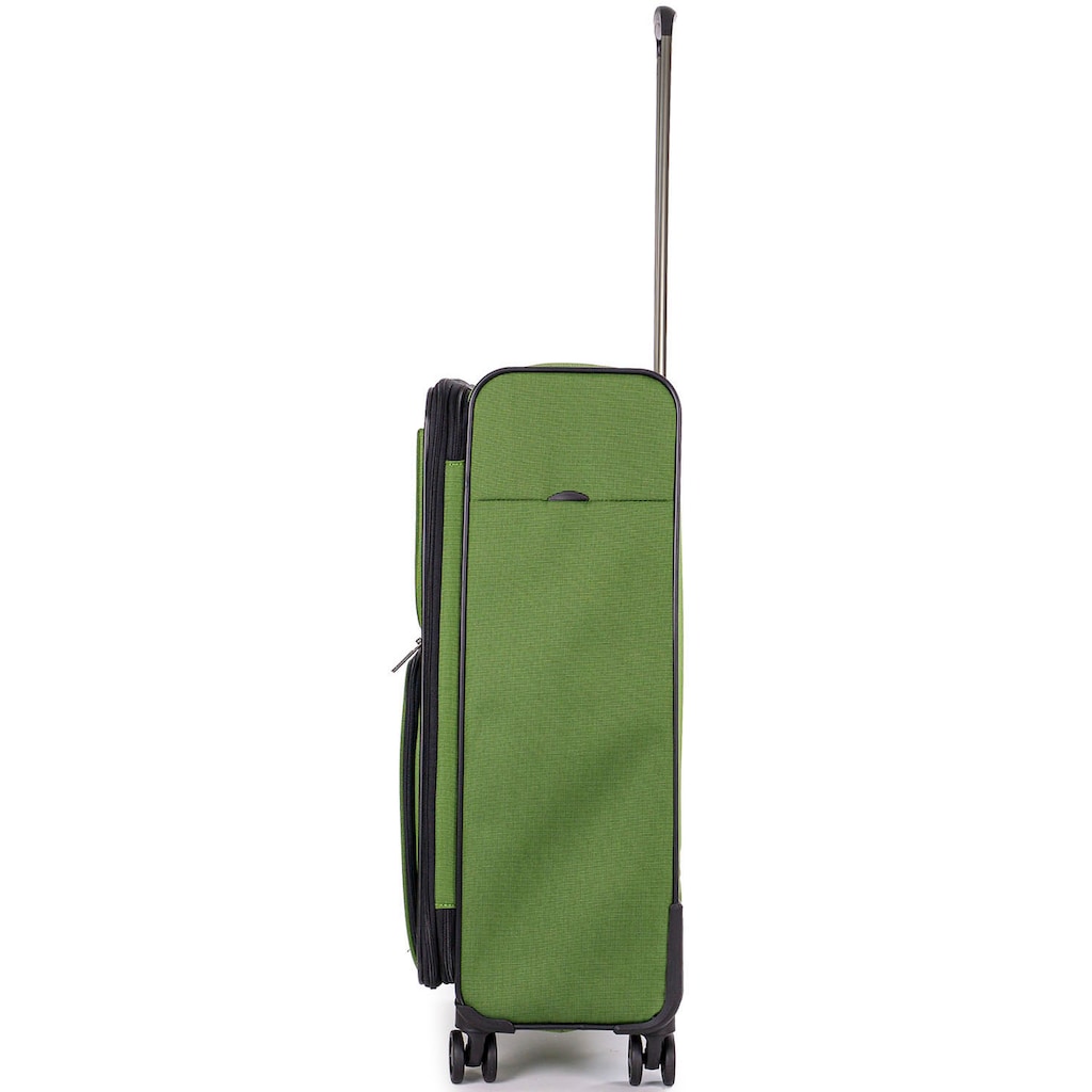 Stratic Weichgepäck-Trolley »Bendigo Light + M, green«, 4 Rollen