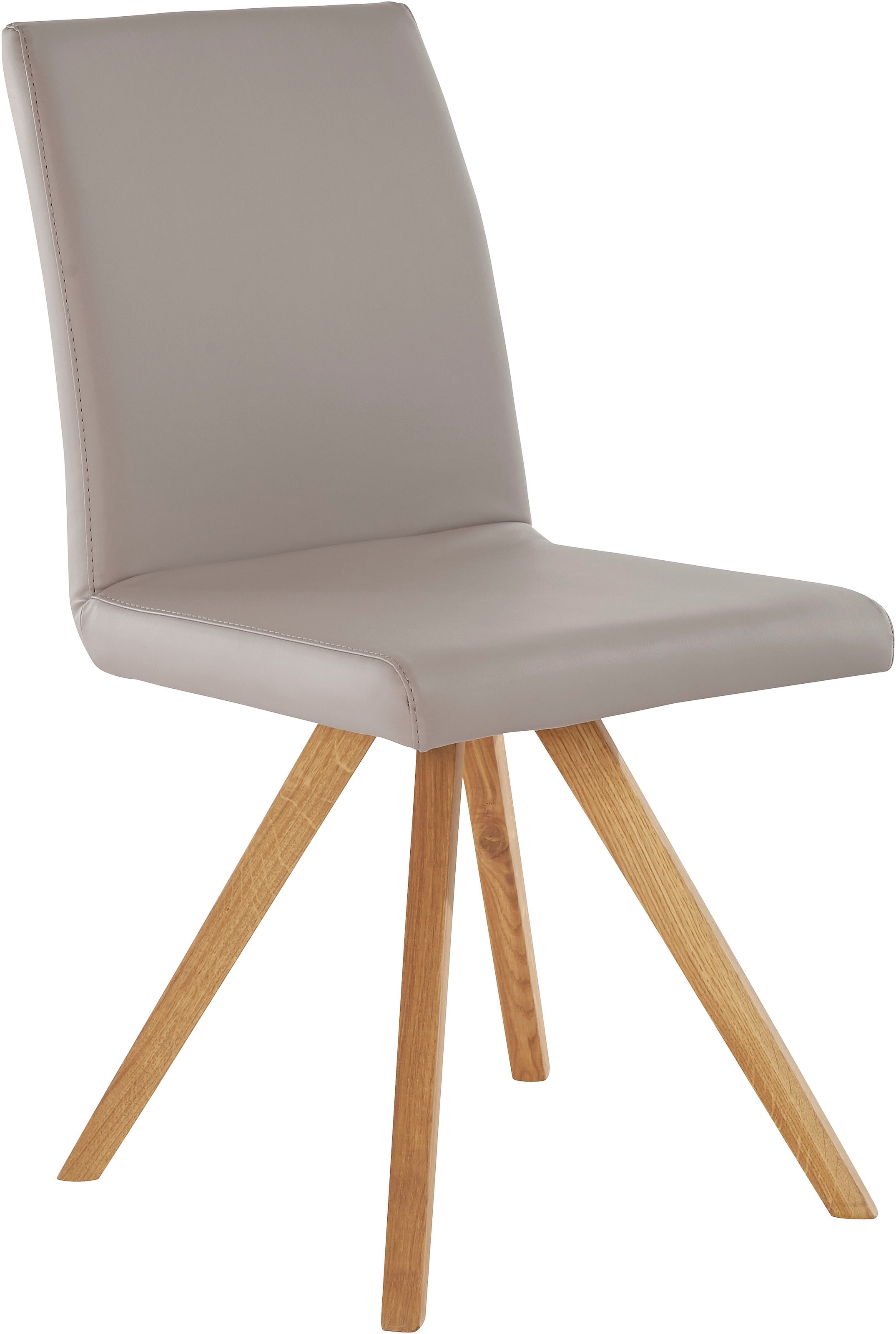 Home affaire Schalenstuhl »Rio« (Set) 2 Stk.Bezug in Kunstleder oder Strukturstoff und das Gestell ist Eiche geölt