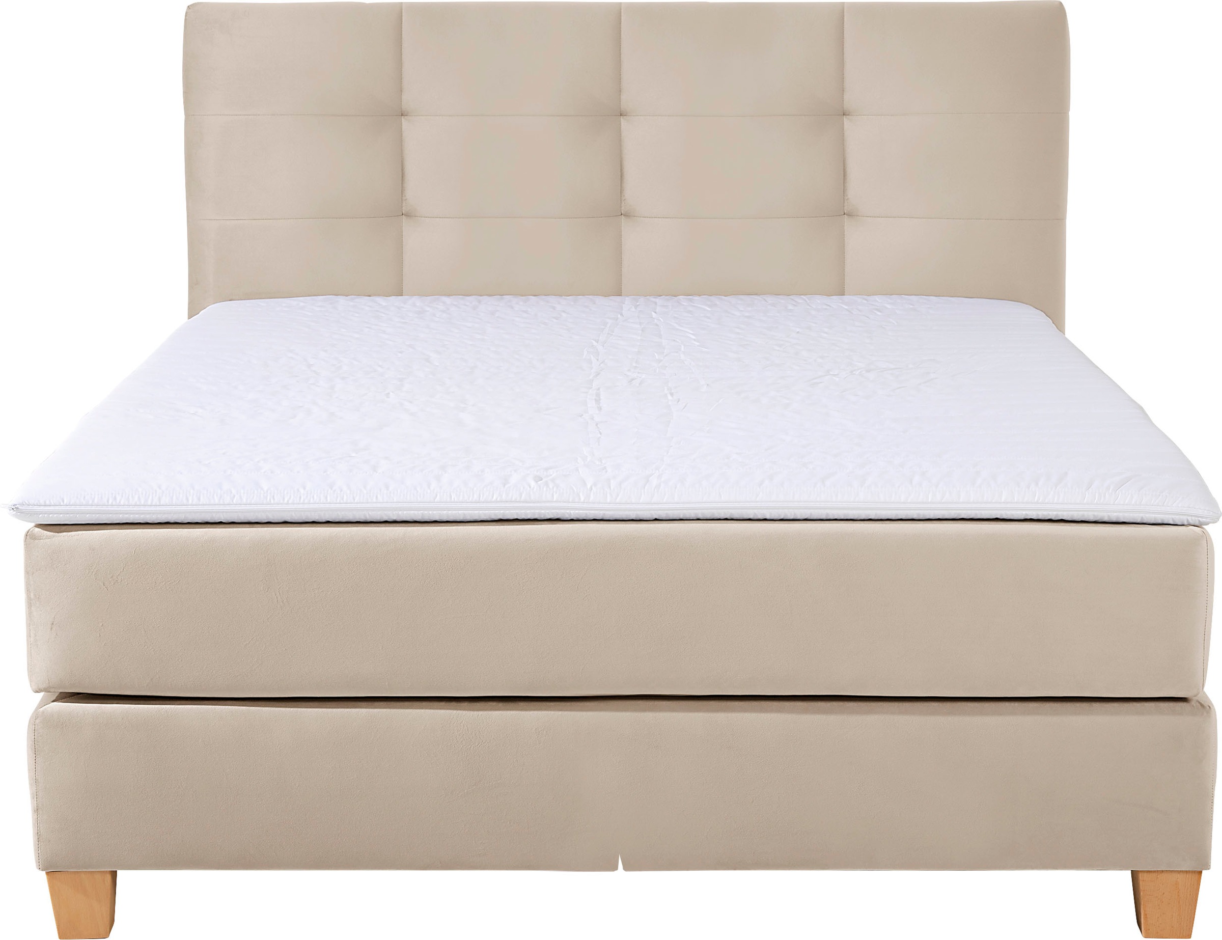 Home affaire Boxspringbett »Moulay«, inkl. Topper, in 3 Härtegraden, TFK auch in Härtegrad 4