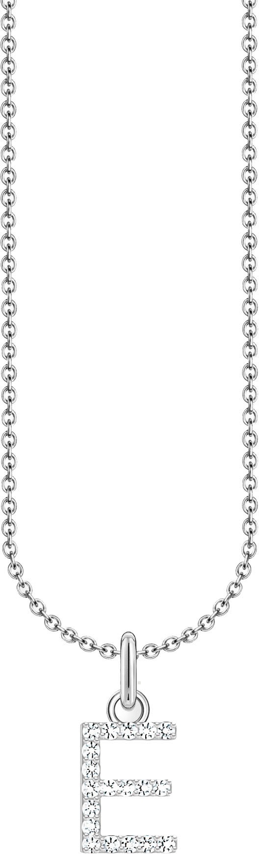 THOMAS SABO Kette mit Anhänger "Buchstabe" mit Zirkonia (synth.)