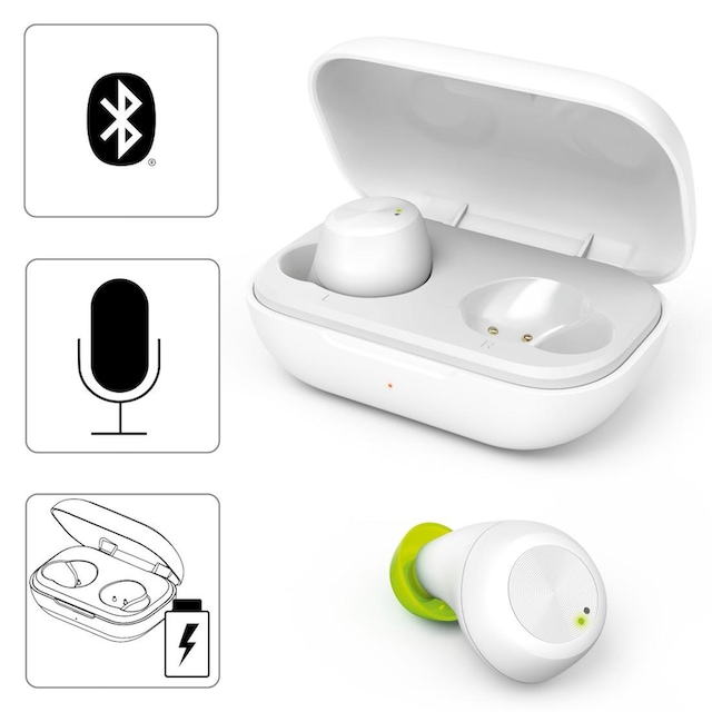Hama Bluetooth-Kopfhörer »Bluetooth-Kopfhörer True Wireless In-Ear  Sprachsteuerung« ➥ 3 Jahre XXL Garantie | UNIVERSAL