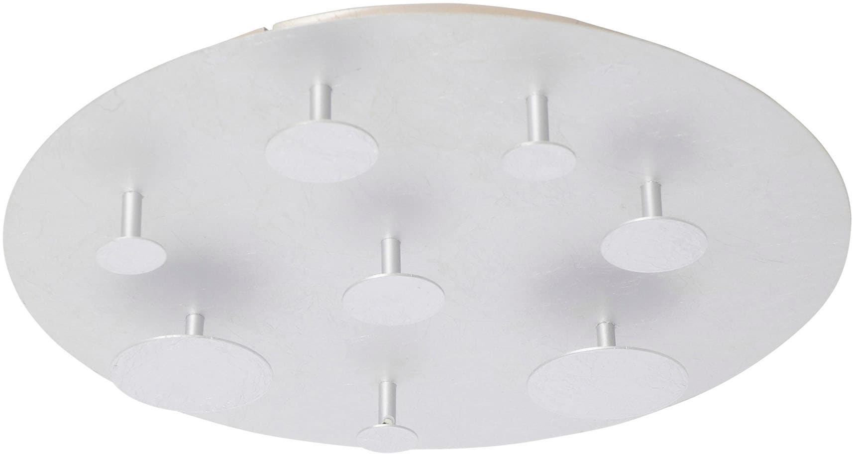 näve LED Deckenleuchte »Firenze« LED-Modul 1 Stk. Warmweiß Durchmesser 50cm, warmweiße LED, hochwertig aus Metall in silber