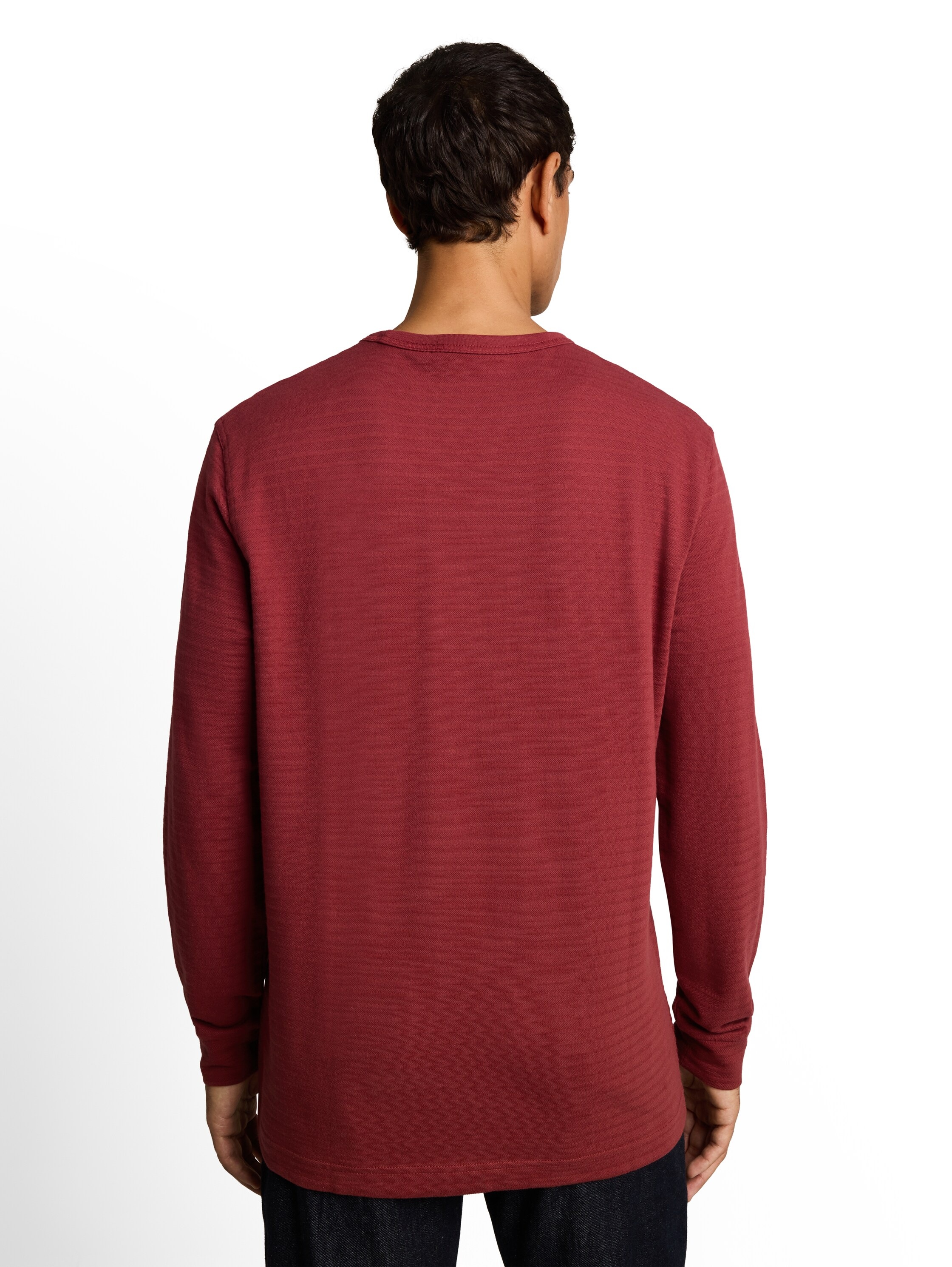 TOM TAILOR Langarmshirt Rundhals / mit feinen Streifen