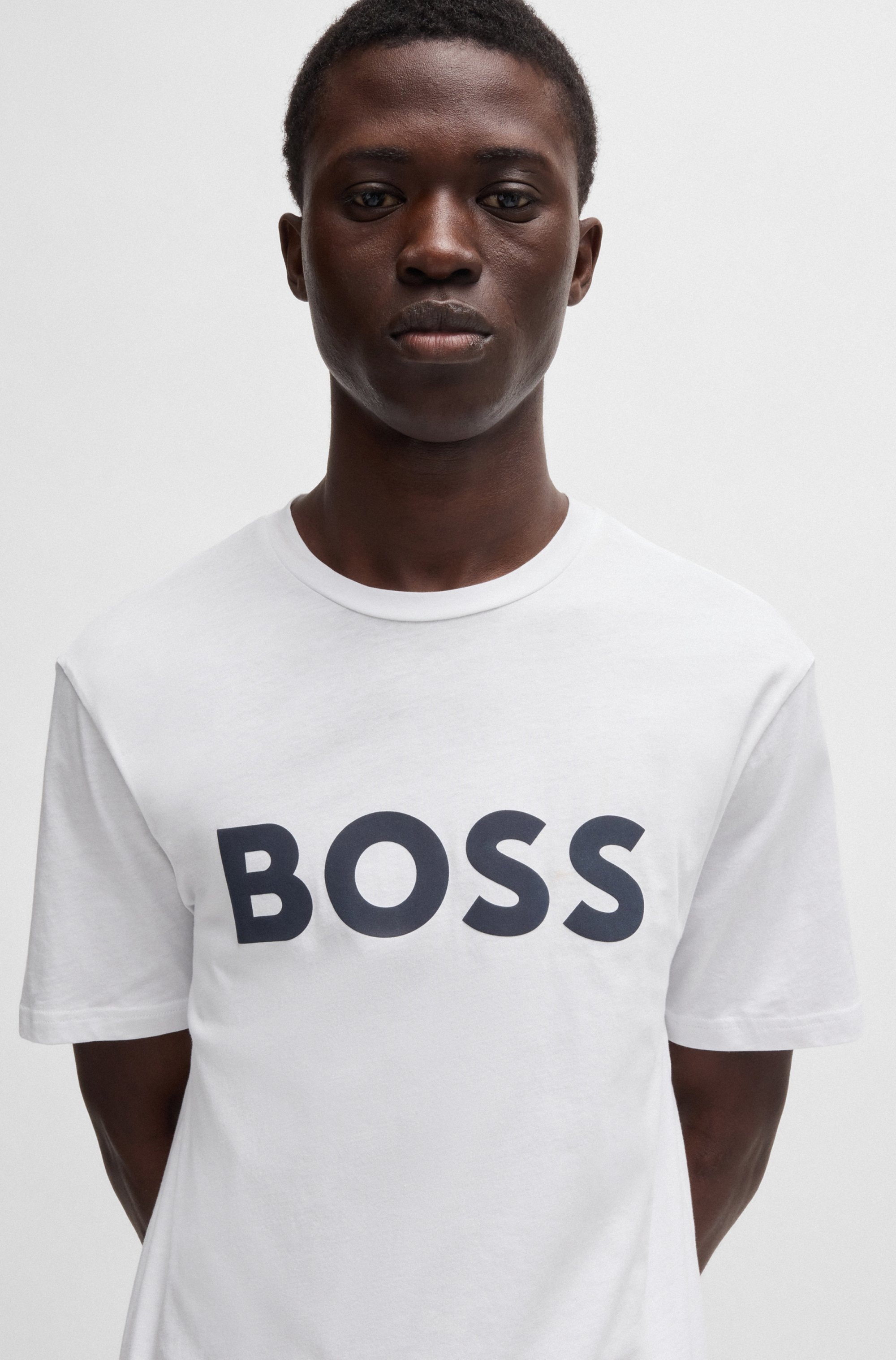 BOSS ORANGE T-Shirt »Thinking 1«, mit großem BOSS Druck auf der Brust