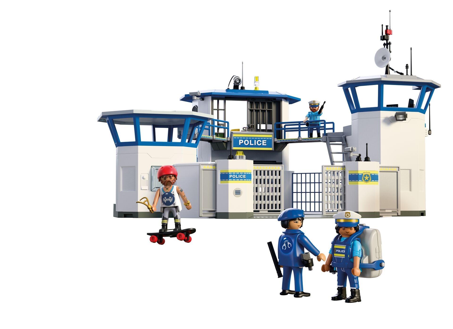 Playmobil® Konstruktions-Spielset »Playmobil Hi! Ready-To-Play Set Polizei (71873), City Action« Made in Europe