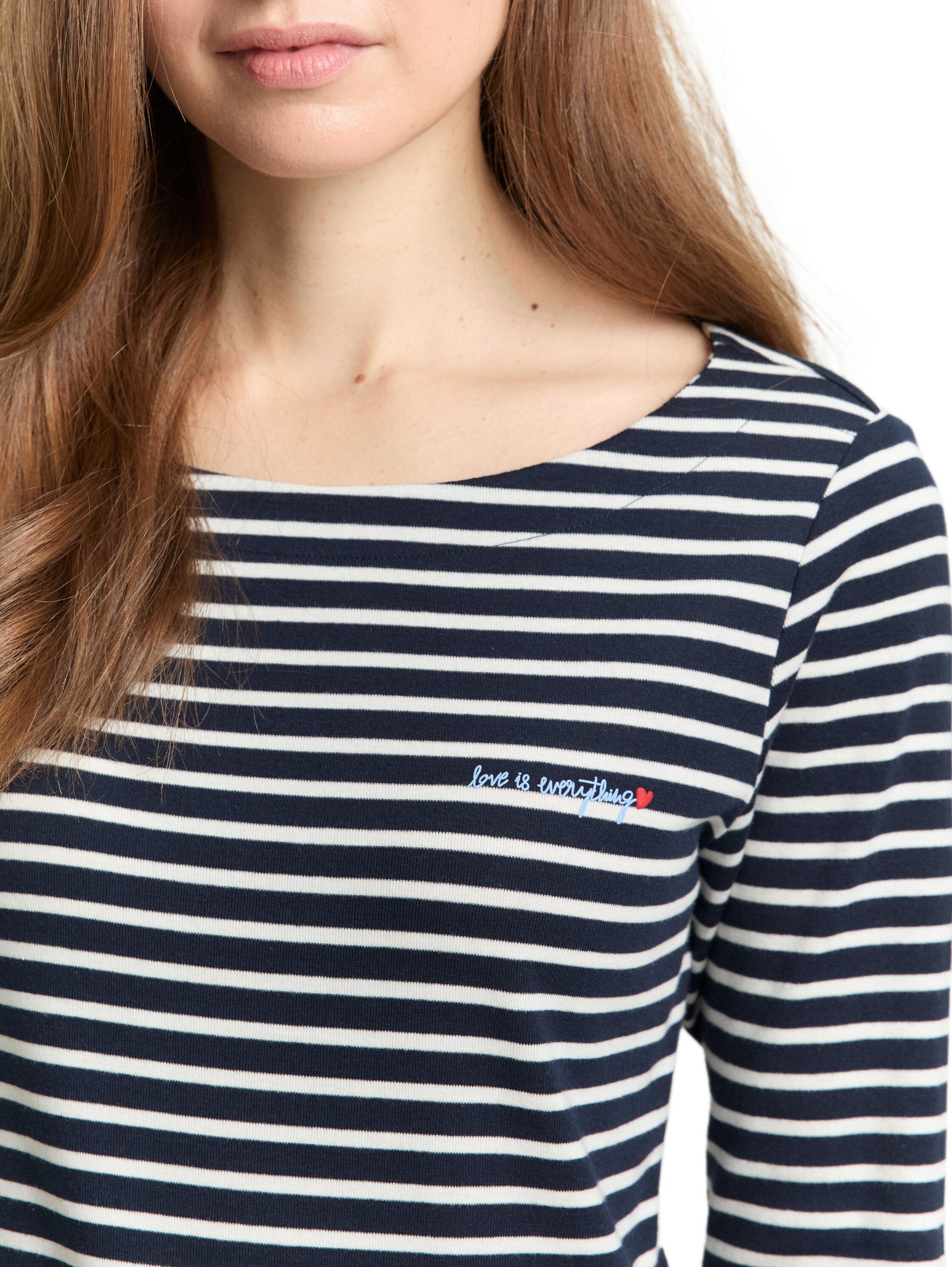 TOM TAILOR 3/4-Arm-Shirt im Streifen-Design