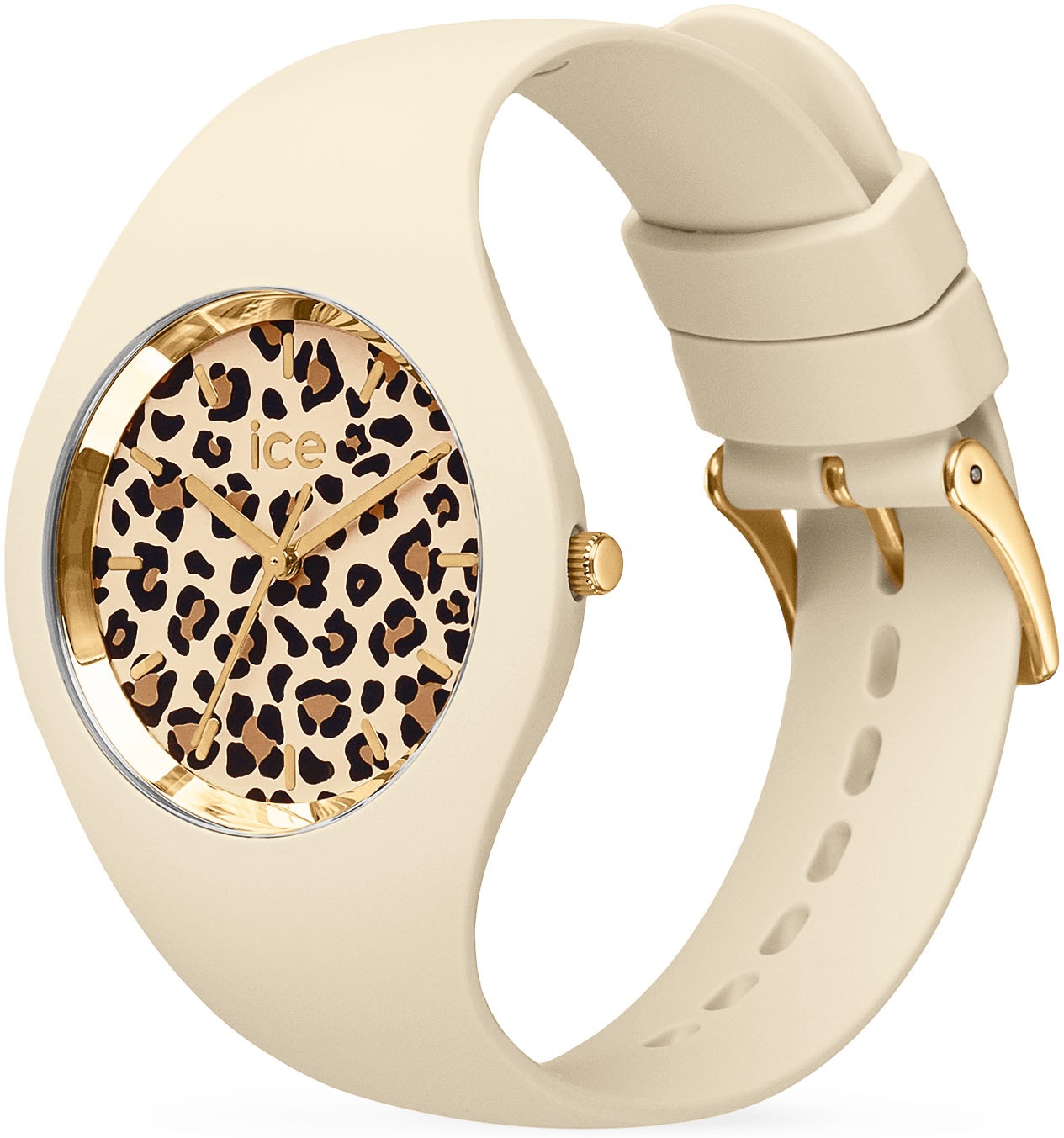 ice-watch Quarzuhr »ICE leopard - Small - 3H« Armbanduhr, Damenuhr, Silikonarmband, Wasserdicht bis 10 bar, analog