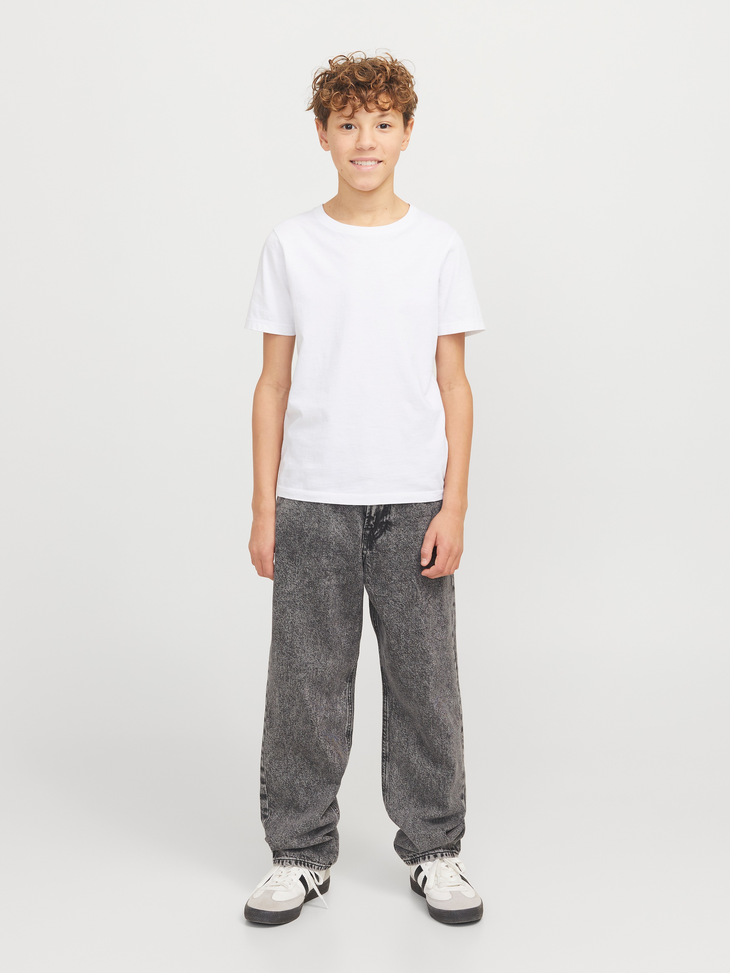 Jack & Jones Junior Relax-fit-Jeans »JJICHRIS ist bequem und vielseitig kombinierbar« unifarben, modisch, relaxed fit, Denim