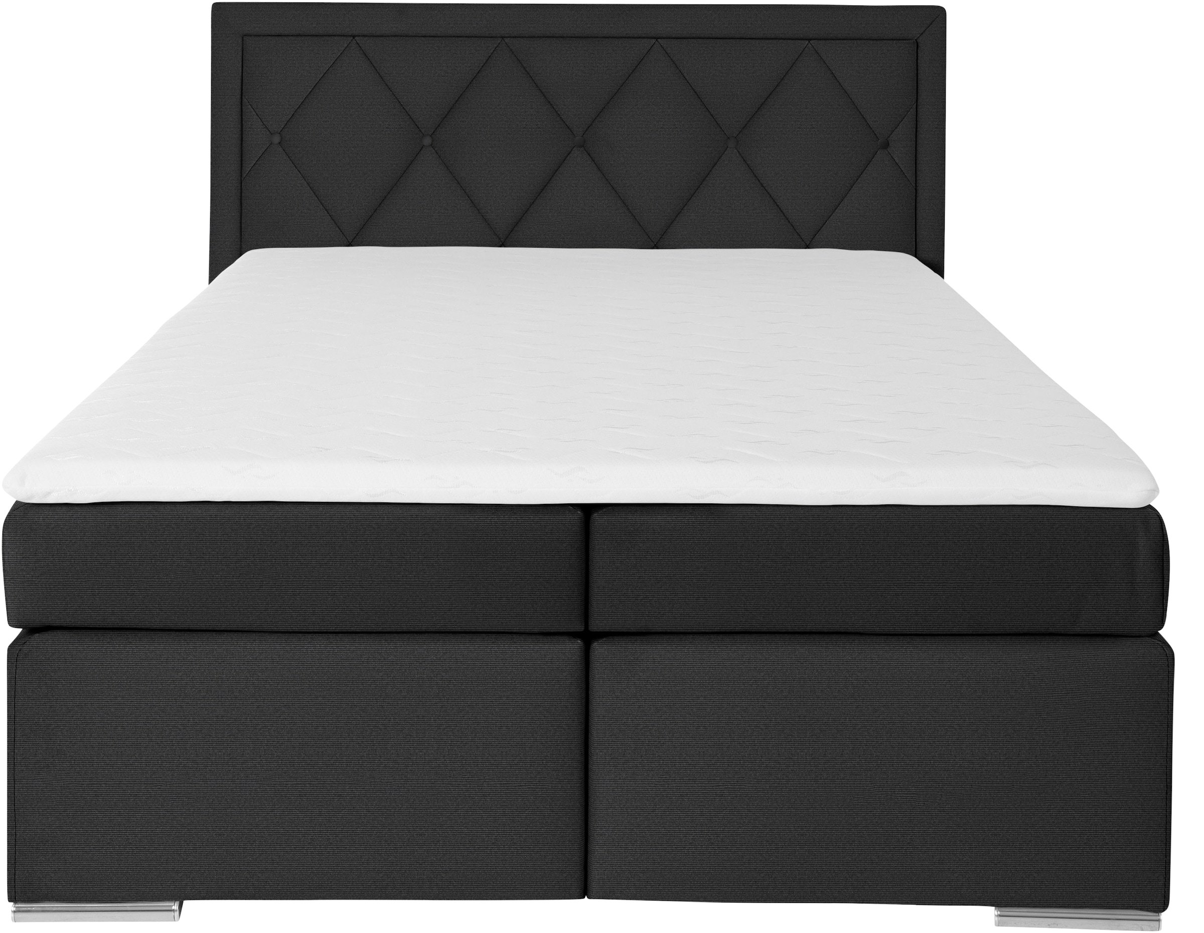 Leonique Boxbett »Alfie, Bestseller, wahlweise mit Bettkasten«, mit Knopfheftung im Kopfteil, H2, H3 und H4 wählbar