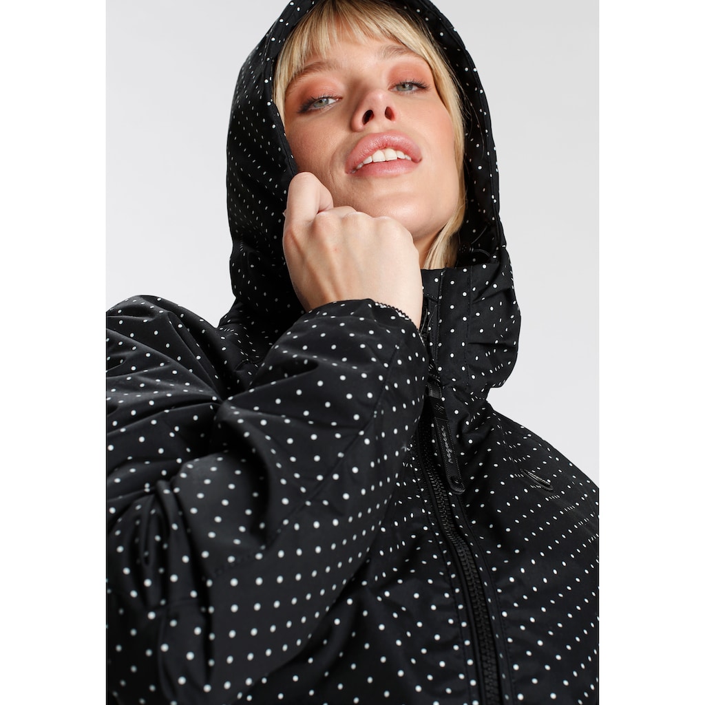 Ragwear Outdoorjacke »DIZZIE DOTS O«, mit Kapuze