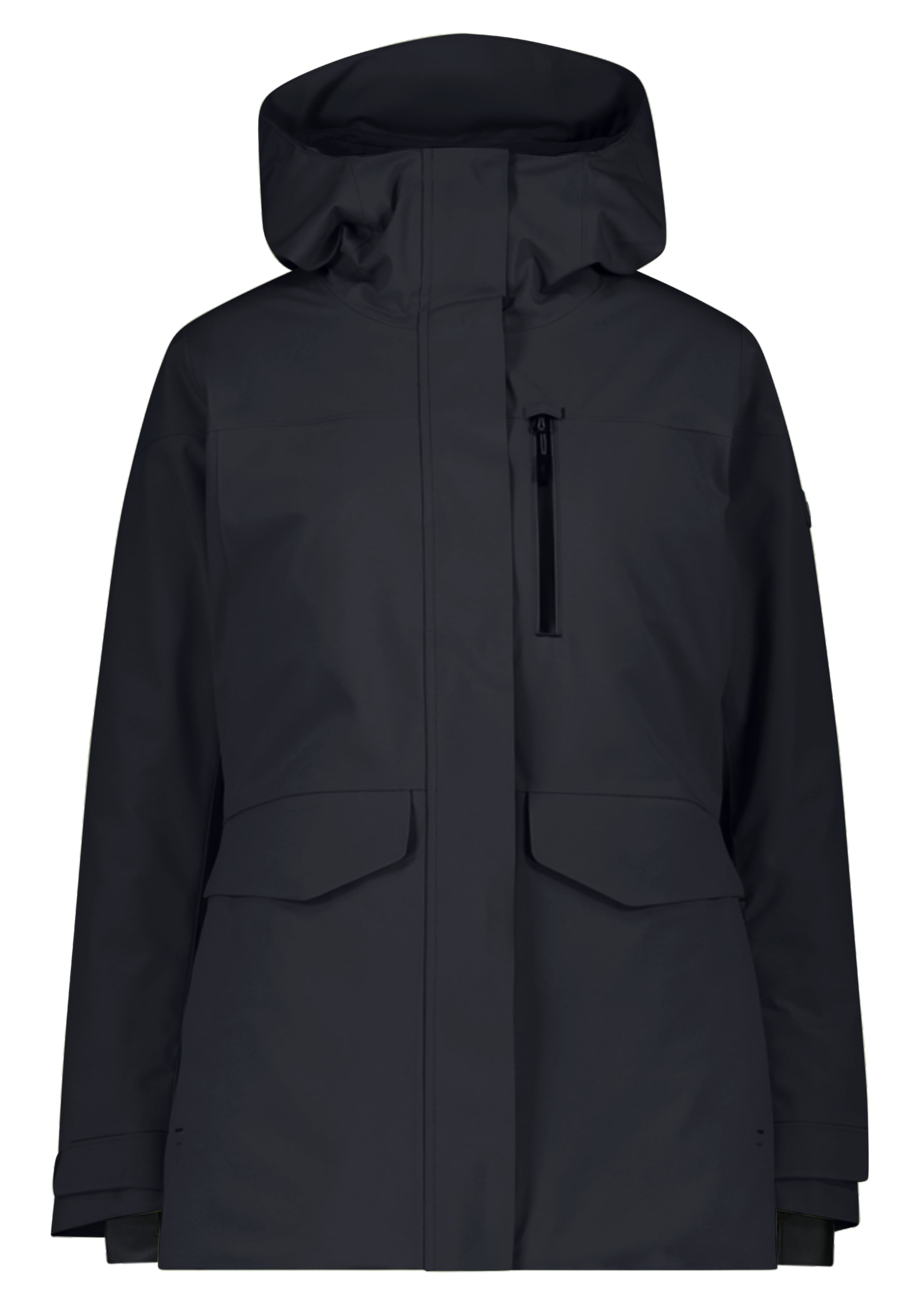 CMP Funktionsparka »WOMAN LONG JACKET FIX HOOD« mit Kapuze Winddicht,Wasserdicht, Getapte Nähte, Wärmende Wattierung