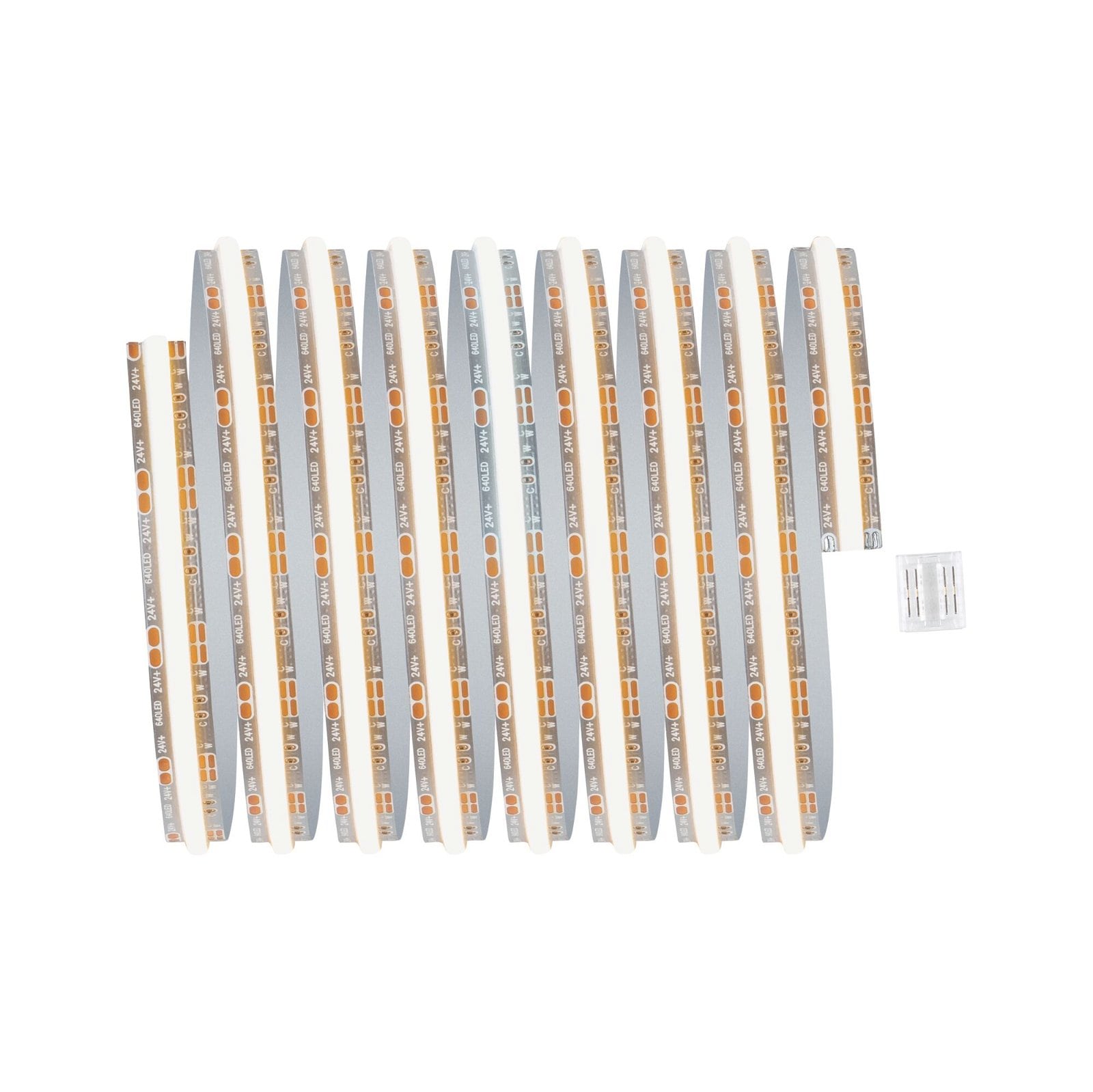 Paulmann LED-Streifen »MaxLED 500 Stripe 2,5m 13W 24V silber Kunststoff«, 1 St.-flammig, Full-Line COB 2700-6500K TunableWhite