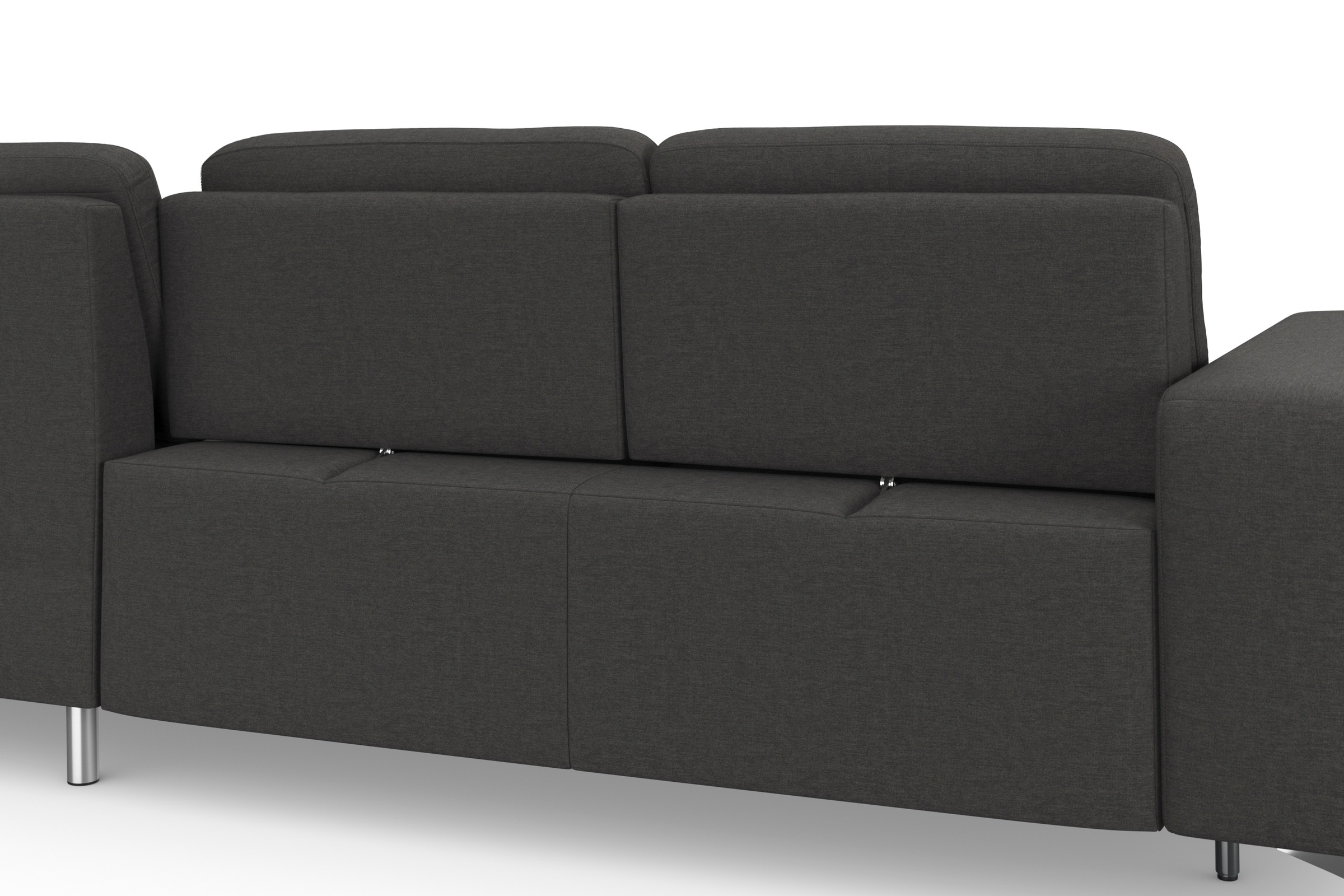 sit&more Ecksofa »Baviene L-Form«, inklusive Sitztiefenverstellung und Federkern, wahlweise Bettfunktion