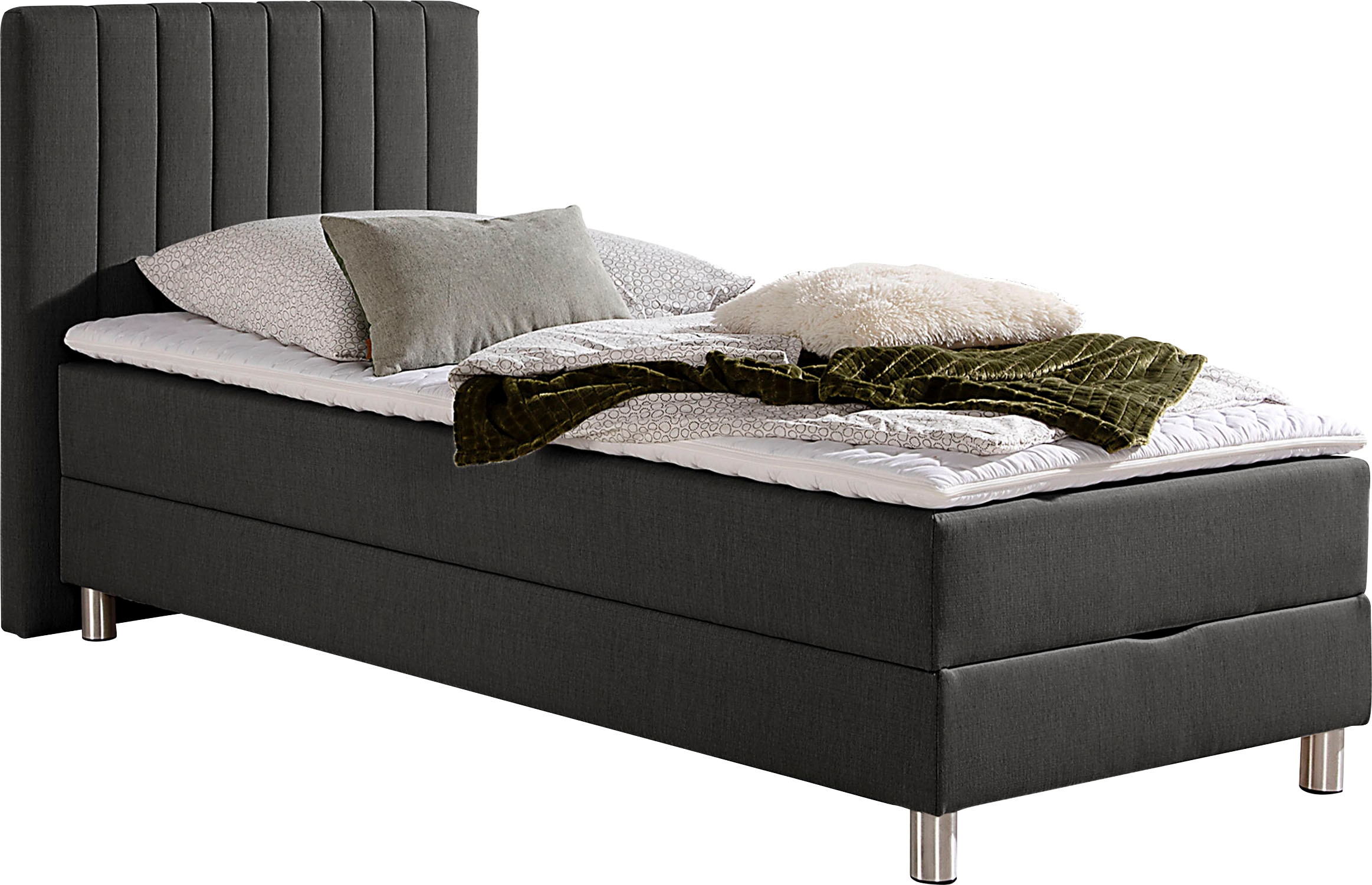 Maintal Boxbett mit Bettkasten und Kaltschaum-Topper