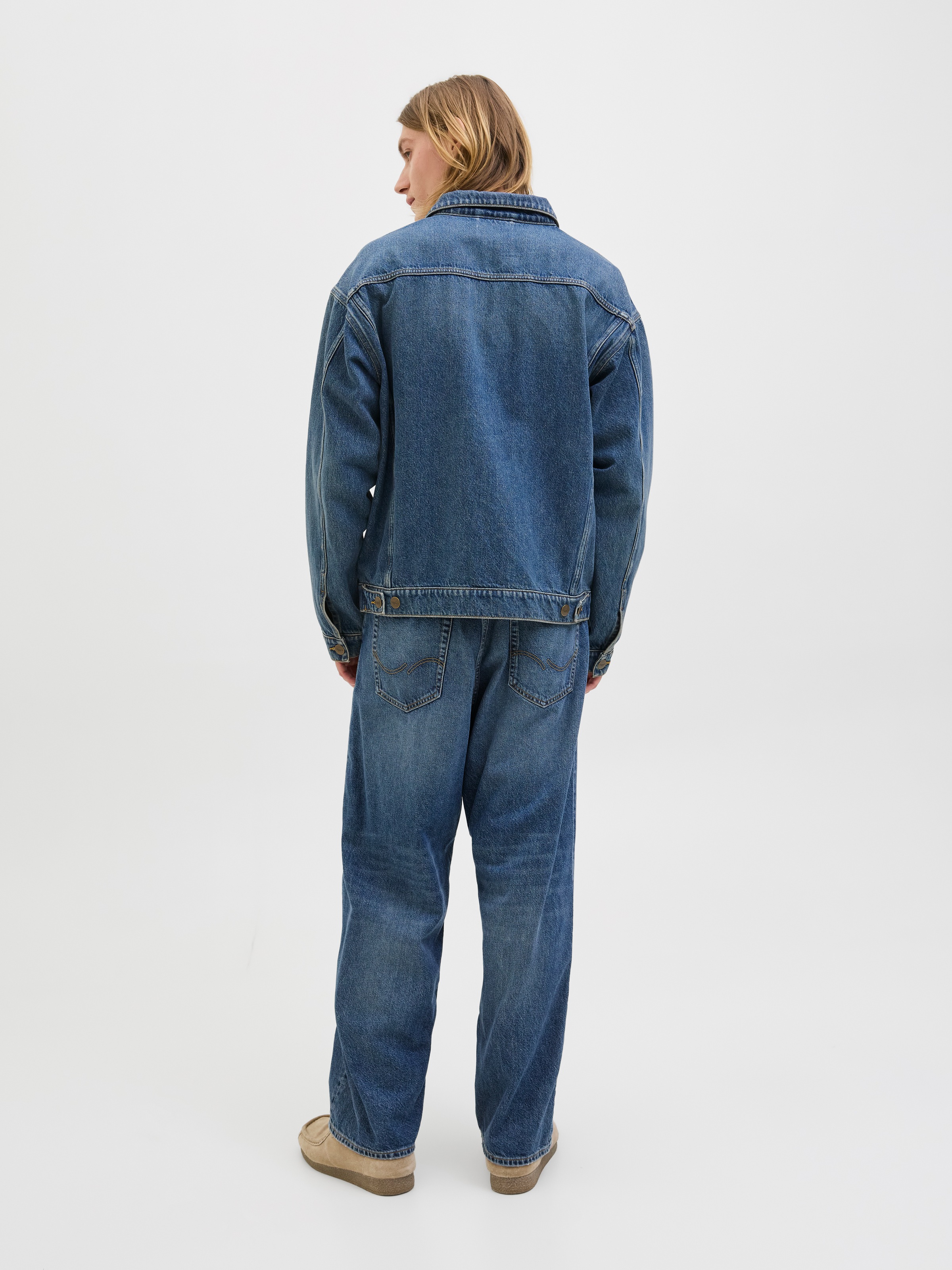 Jack & Jones Jeansjacke »JJIMILES JACKET SQ 439 NOOS« mit Fly-Away-Kragen