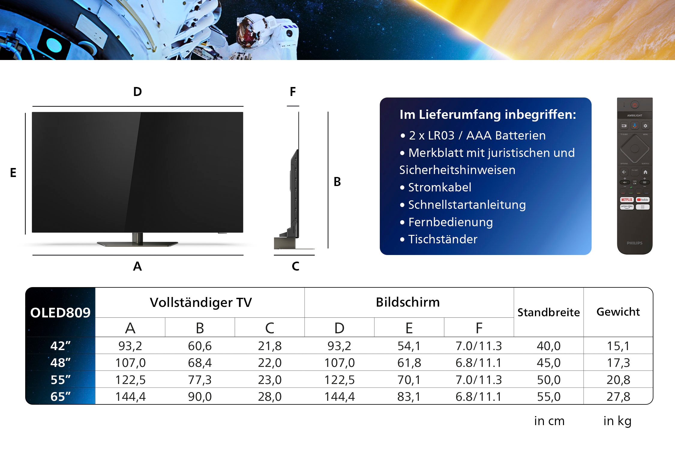 Philips OLED-Fernseher »77OLED809/12«, 4K Ultra HD, Smart-TV-Google TV