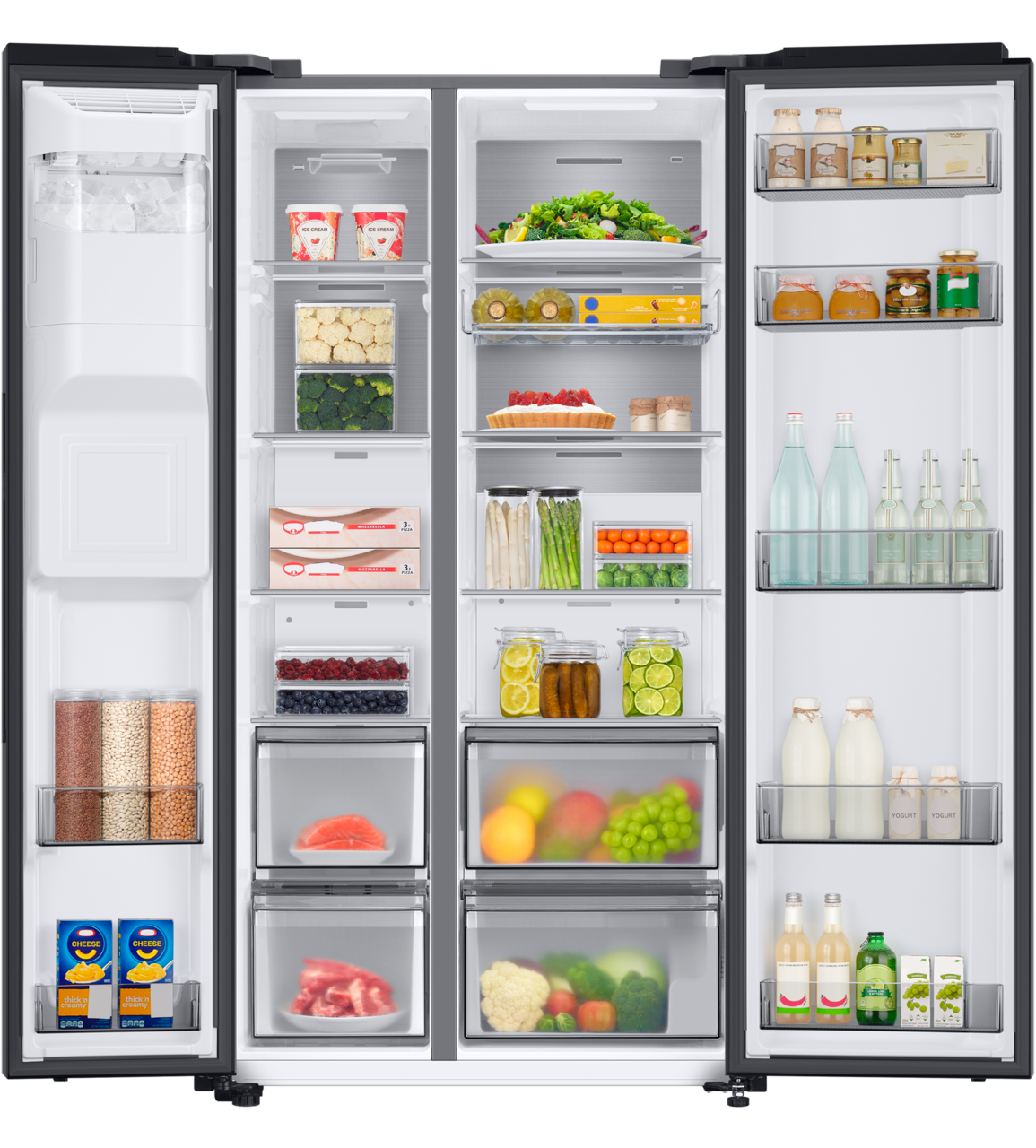Samsung Side-by-Side RS8000 »RS6GA884CB1«, Festwasseranschluss nötig