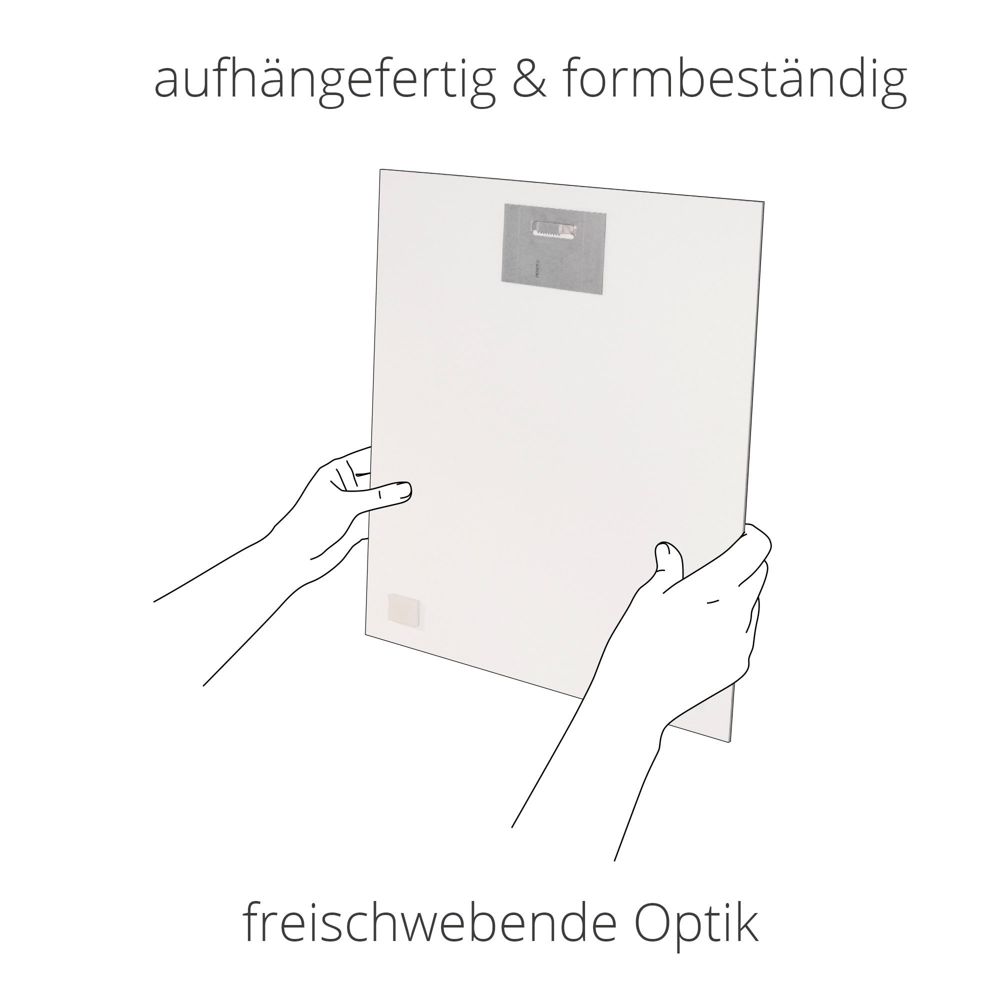 Artland Wandbild »Abstrakte Komposition«, Poster St.), Raten oder Gegenstandslos, kaufen Wandaufkleber auf Leinwandbild, als (1 Größen versch. Alubild, in