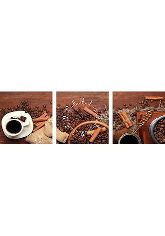 Conni Oberkircher´s Bild mit Uhr »Black Gold - Kaffee«, Kaffee, (Set), mit dekorativer... kaufen