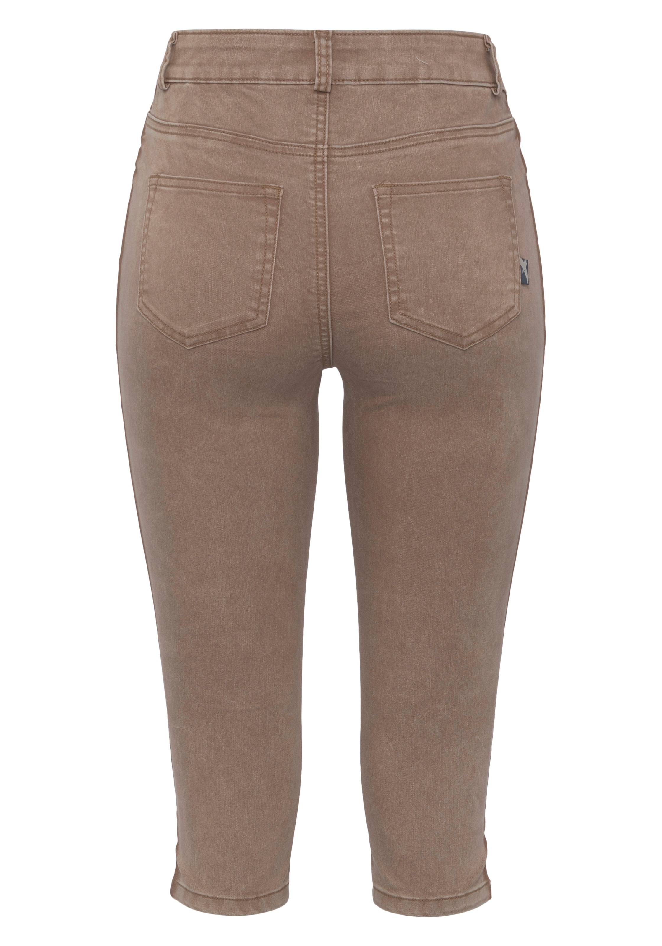 Arizona Caprijeans »Ultra Stretch«, extraenge Passform, knieumspielende Länge, hohe Leibhöhe