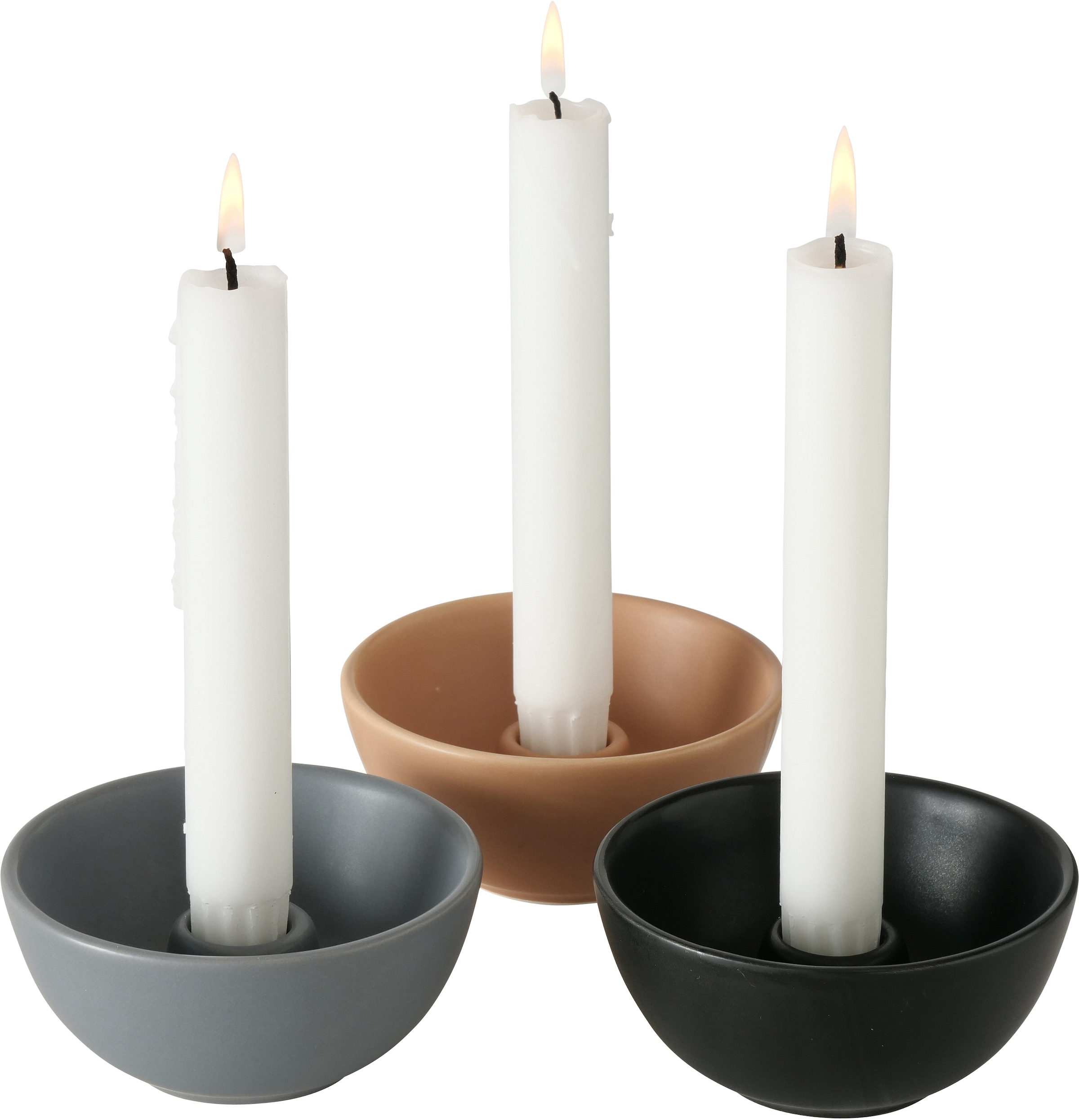 BOLTZE Kerzenleuchter »Franyo«, 3 bequem (Set, bestellen St.), Stein aus