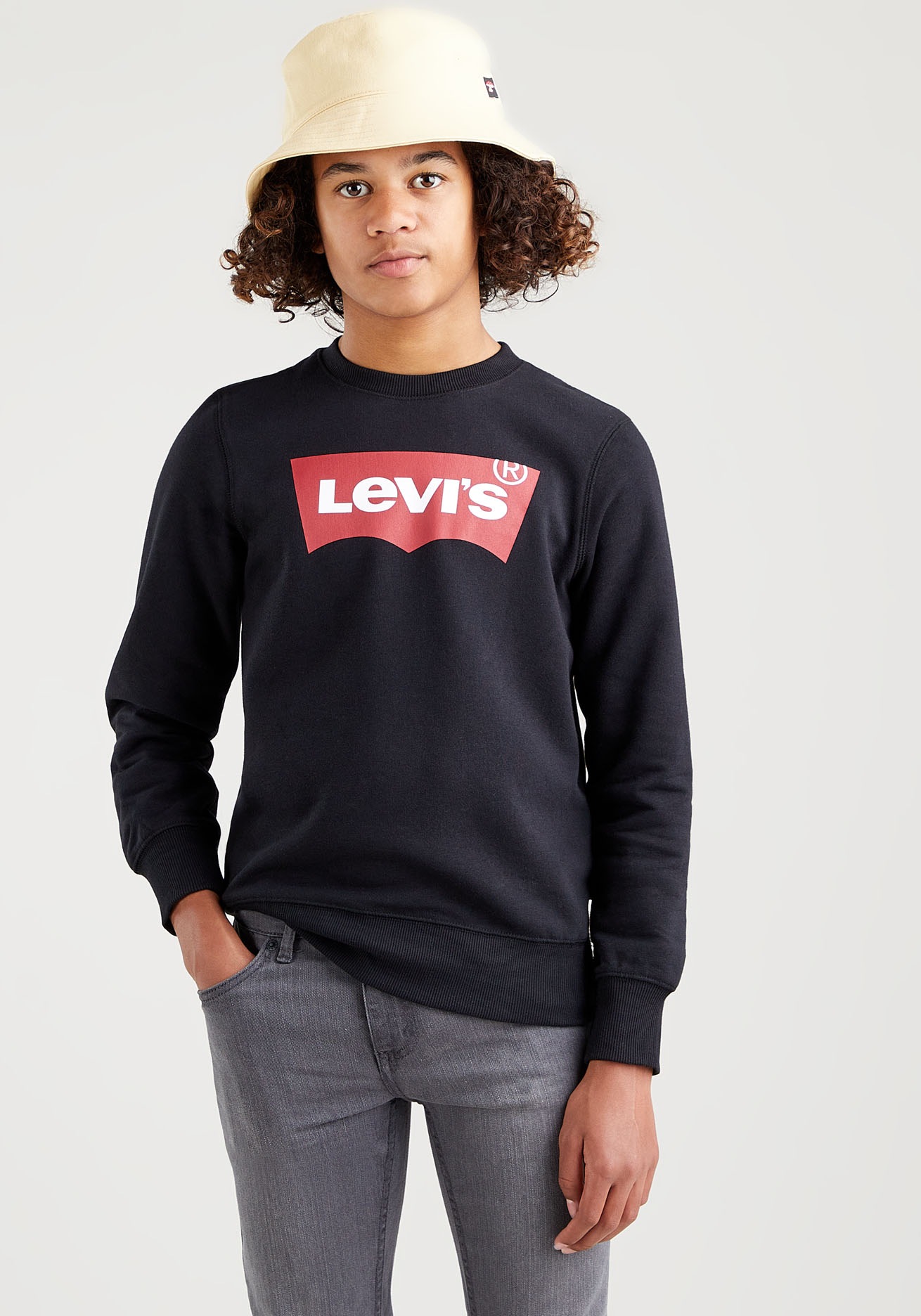 Levi's® Kids Sweatshirt »LVB LVB FRENCH TERRY BATWING«, mit großem Logo