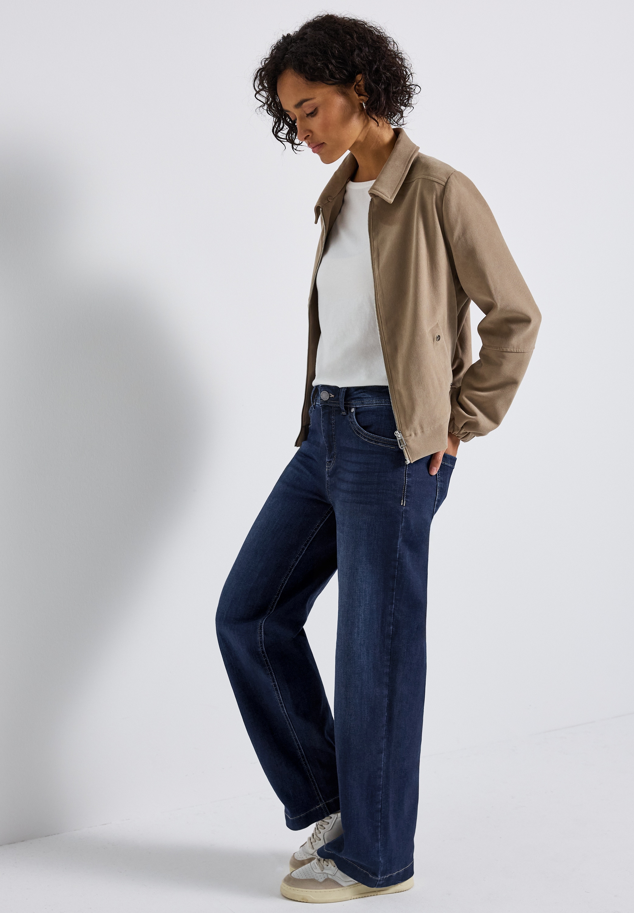 STREET ONE Weite Jeans 5-Pocket, im Loose Fit, mit Stretch