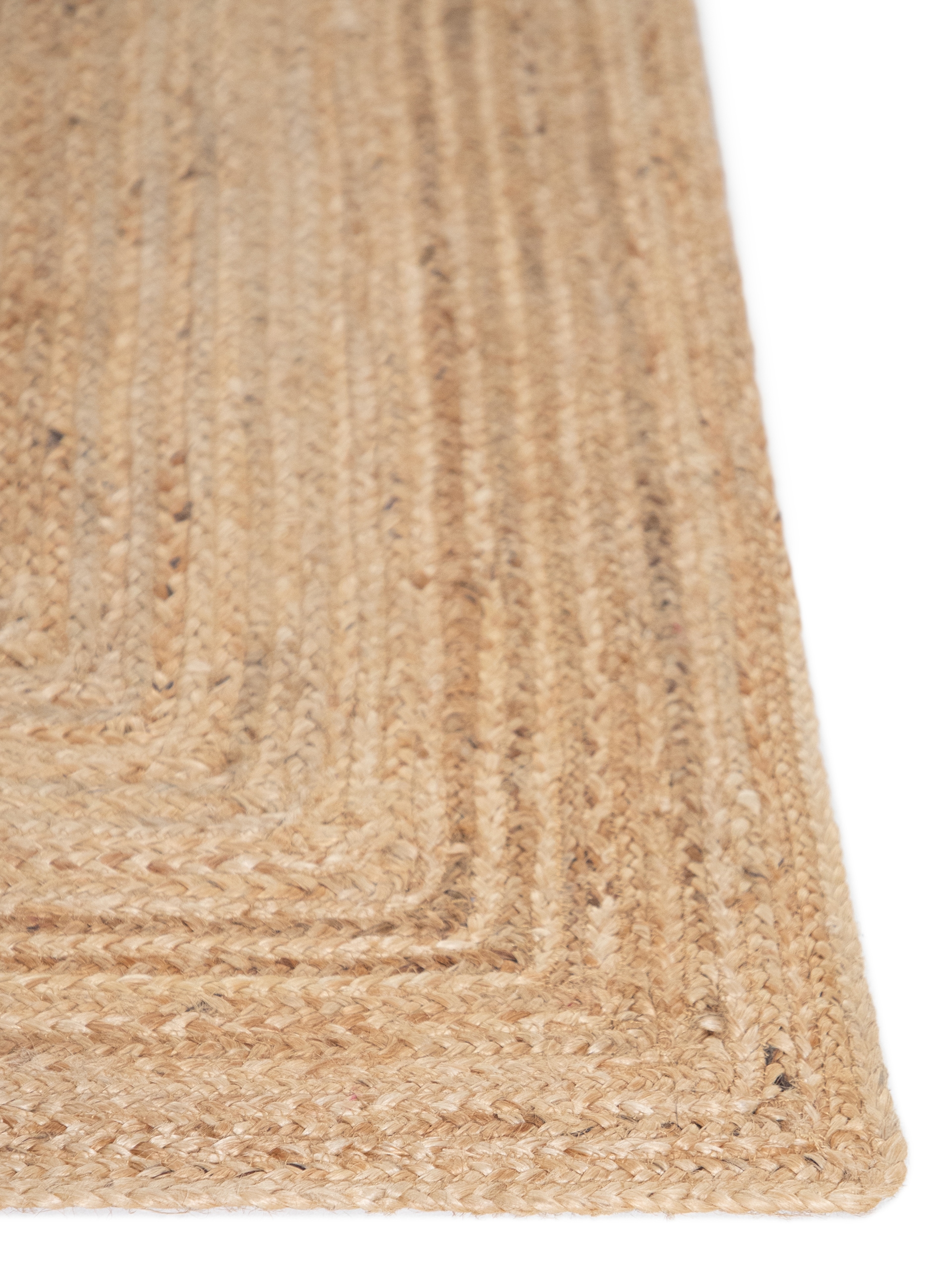 carpetfine Teppich »Nele Juteteppich Naturfaser«, rechteckig, 6 mm Höhe, geflochtener Wendeteppich aus 100% Jute, quadratisch und als Läufer