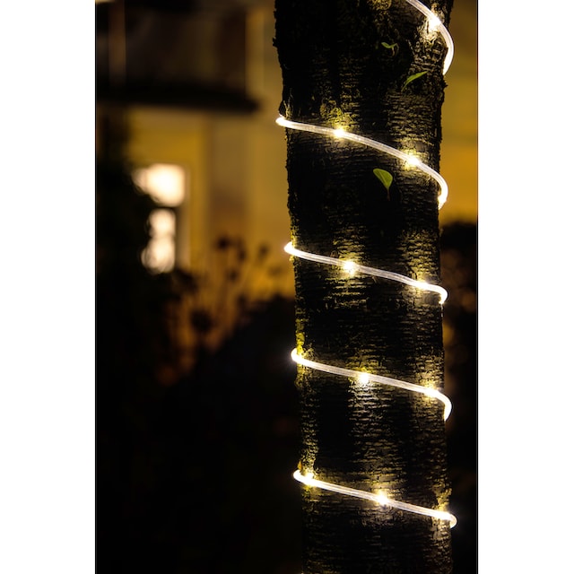 KONSTSMIDE LED-Lichterschlauch »Weihnachtsdeko aussen«, 130 St.-flammig, LED  Mini, Außen (IP44), transparentes Kabel, 4 x D 1.5V (exkl.) bequem  bestellen