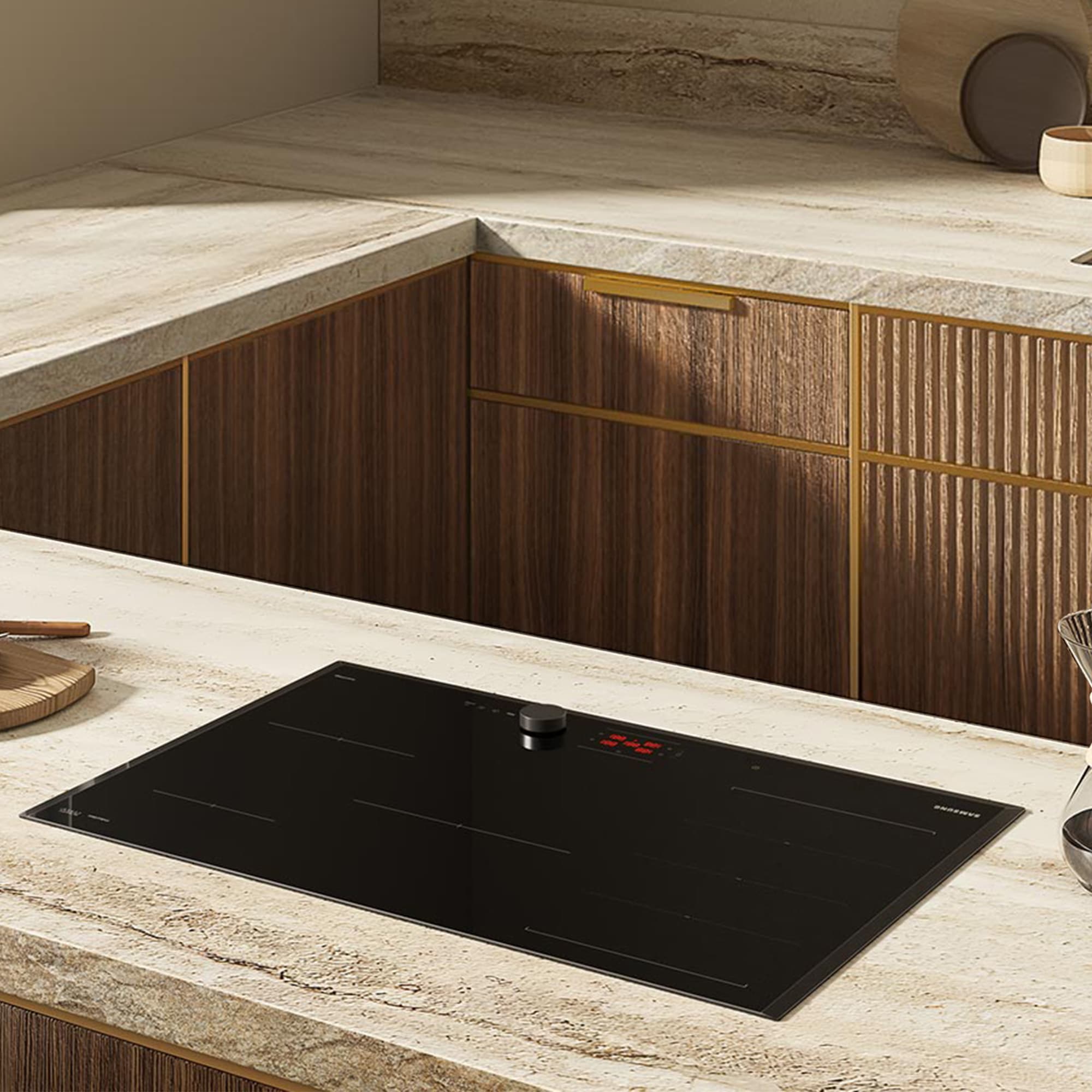 Samsung Flex-Induktions-Kochfeld »NZ85C6058HK/U1«, Mehr Flexibilität und viel Platz deine Pfannen & Töpfe. Mit WiFi