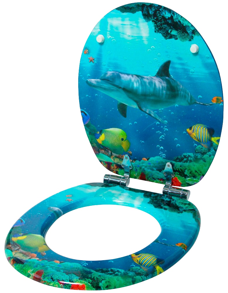 Sanilo WC-Sitz »Delphin Korallen«