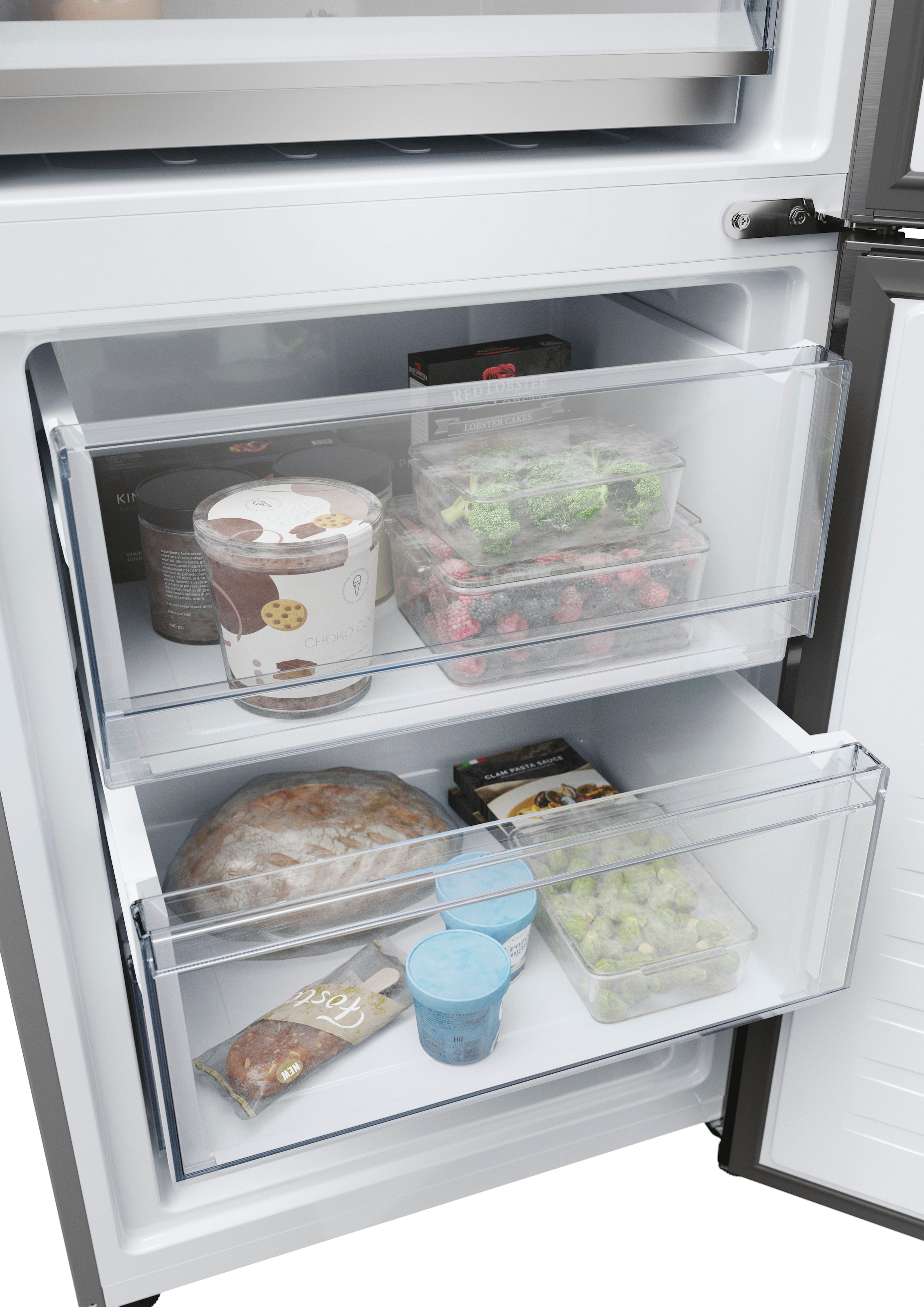 Haier Kühl-/Gefrierkombination 2D 60 SERIES 5 PRO »HDPW5620ANPD«, 205 cm hoch, 60 cm breit, Energieeffizienzklasse A, HumidityZone